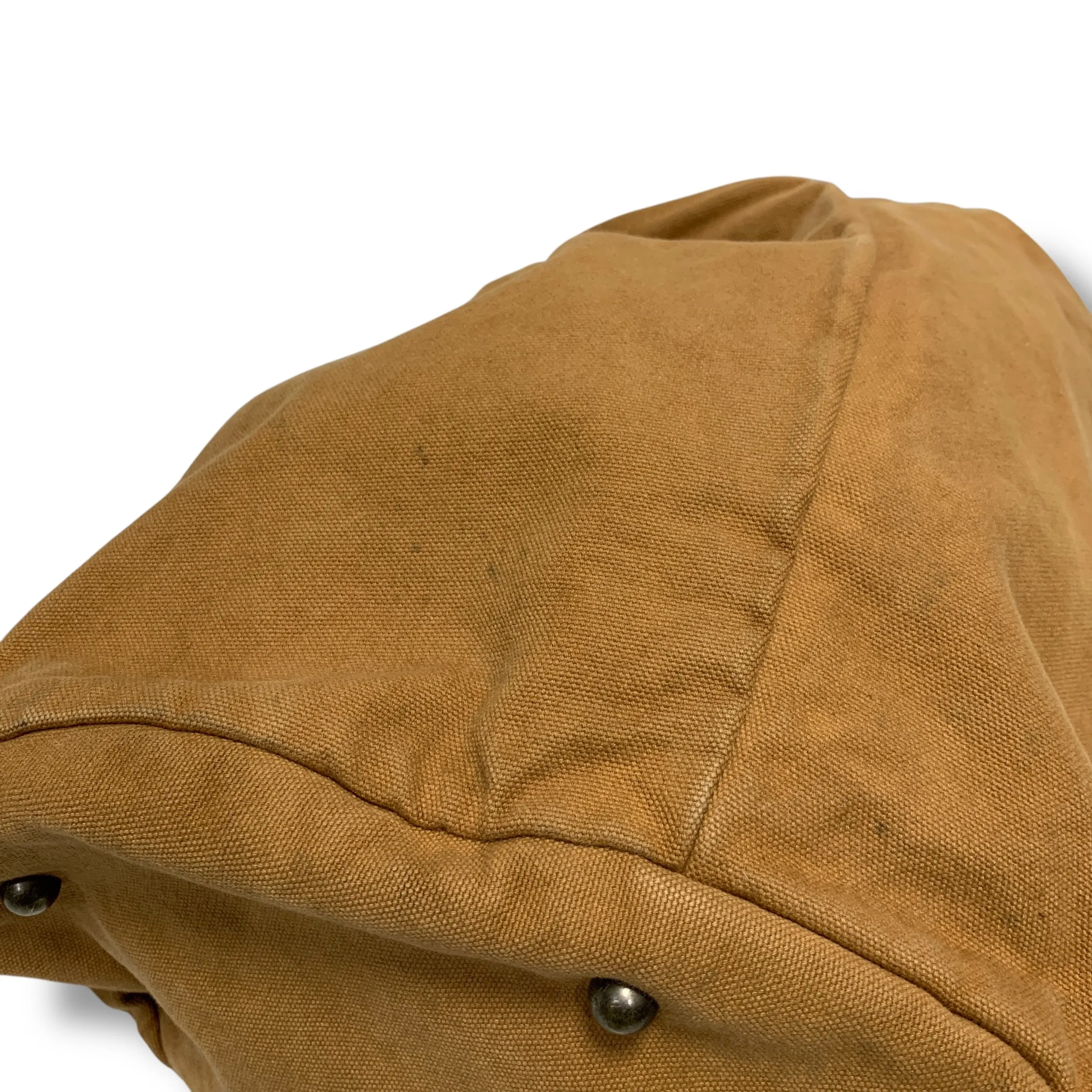 Kapital Duffle Cotton Canvas Barrel Tote Bag