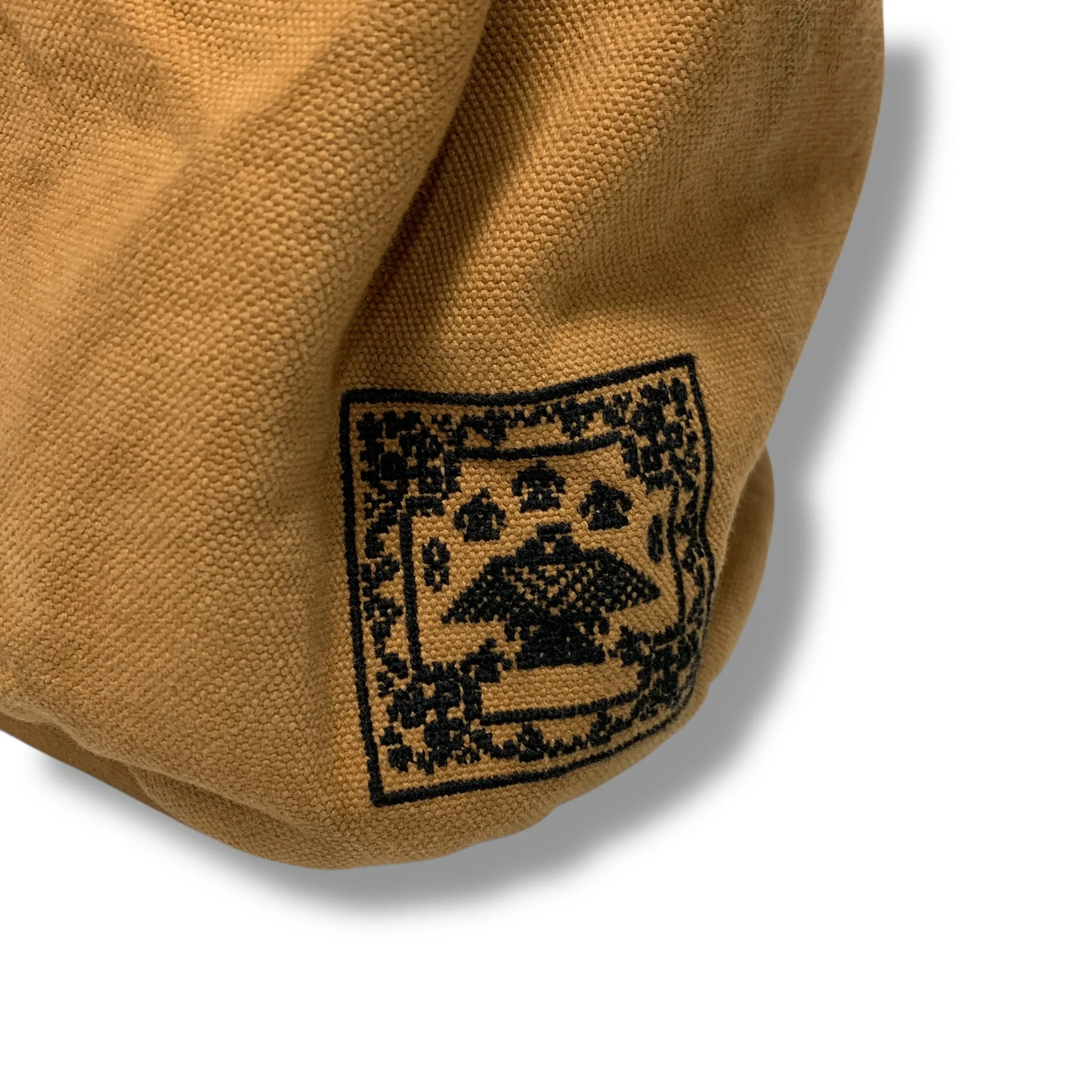 Kapital Duffle Cotton Canvas Barrel Tote Bag