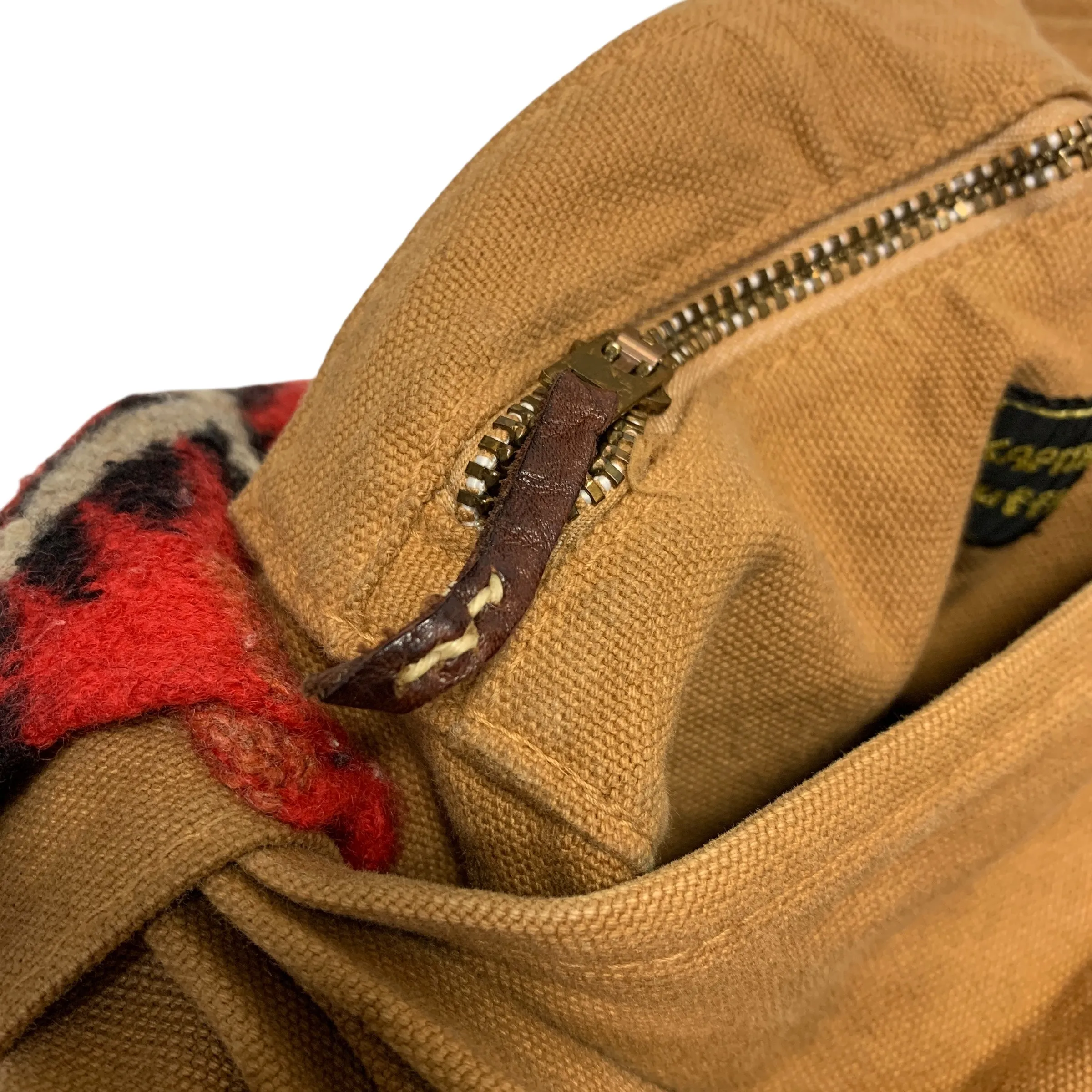 Kapital Duffle Cotton Canvas Barrel Tote Bag