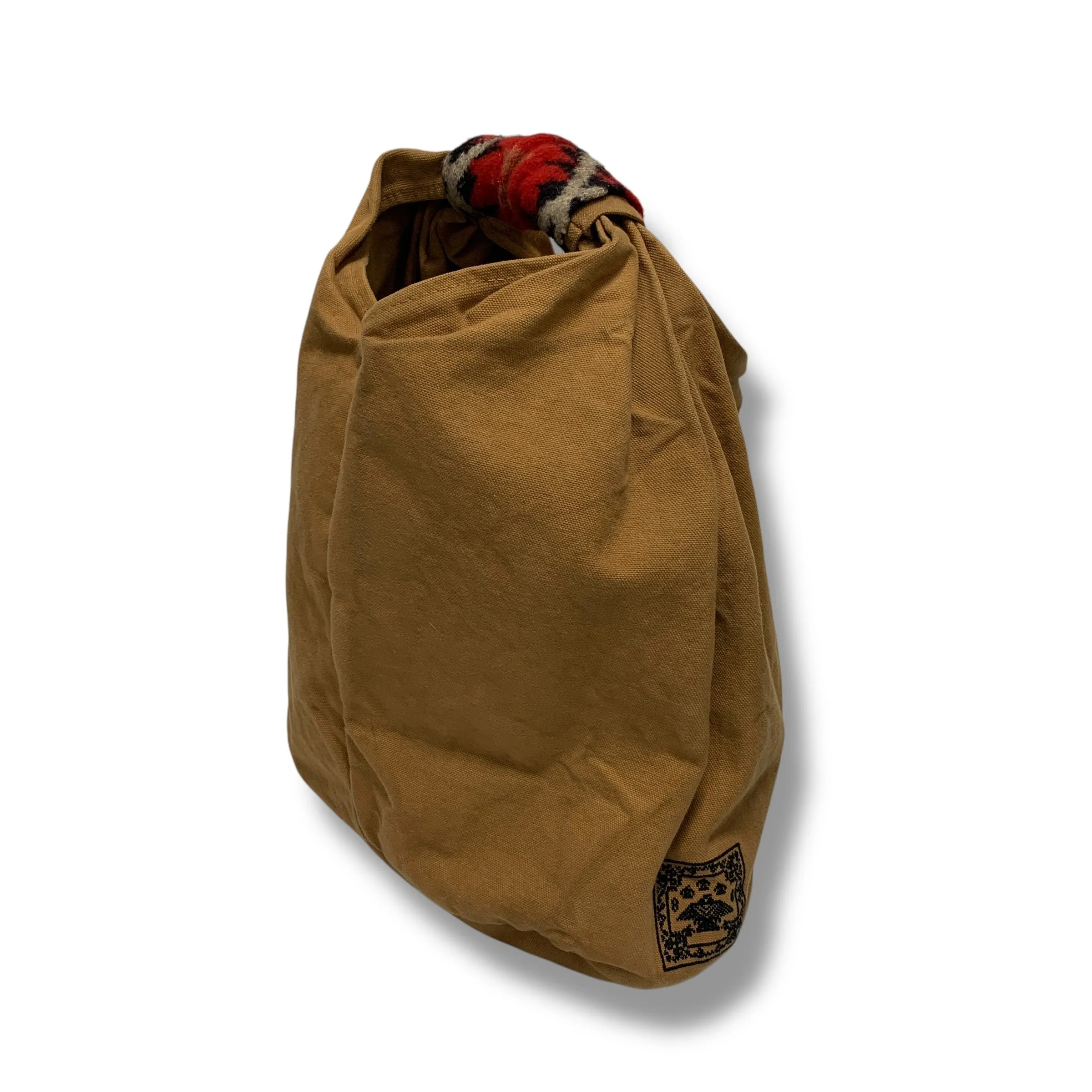 Kapital Duffle Cotton Canvas Barrel Tote Bag