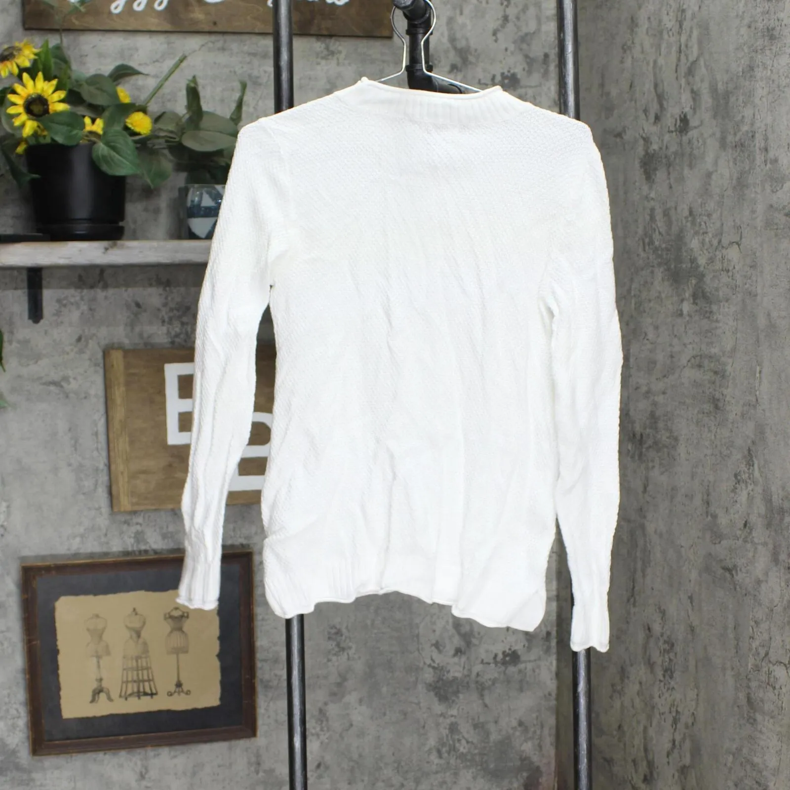 Karen Scott Womens Knit Pullover Sweater 16669e44309c73 White PS