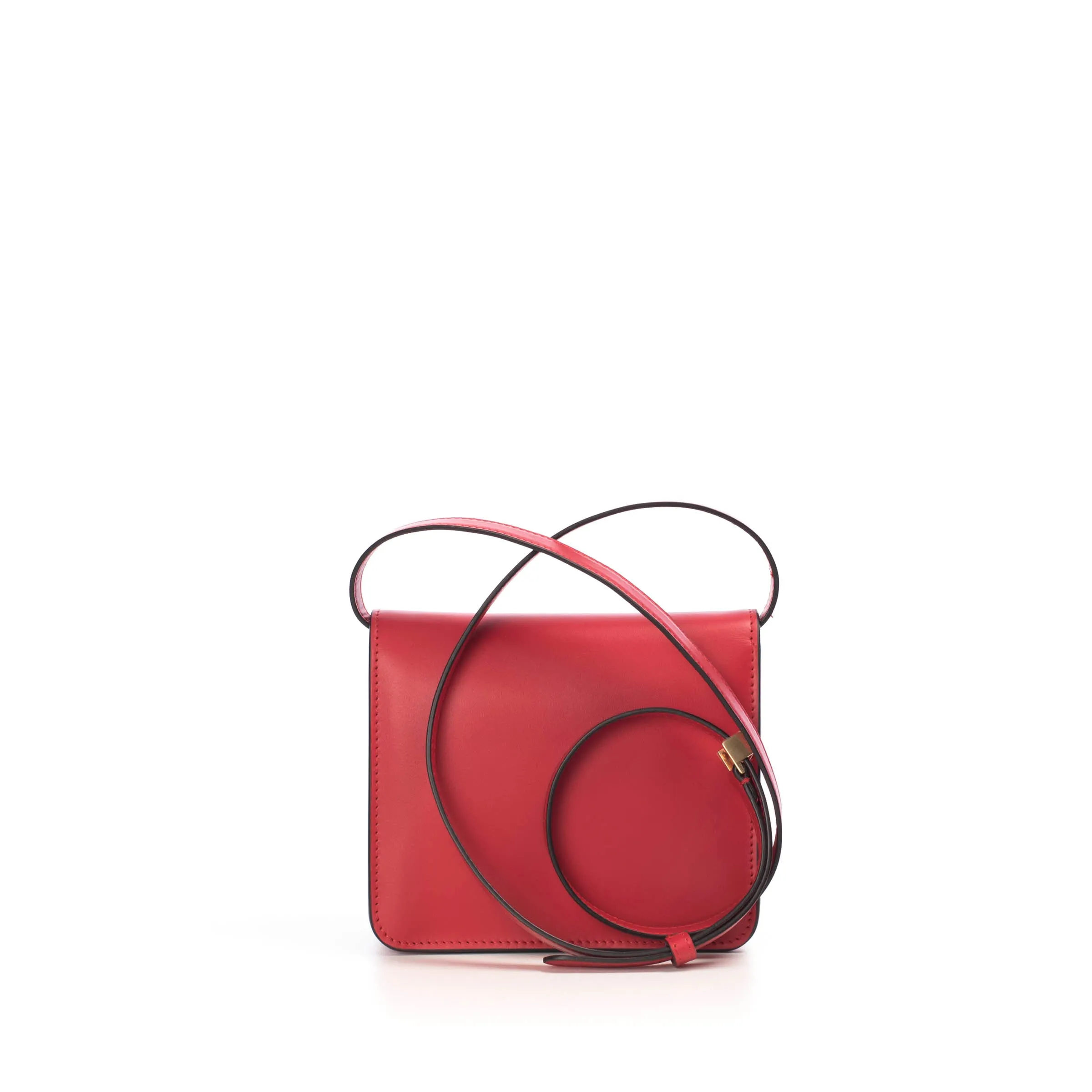 Karligraphy - Small Red Leather Bag with FF Buckle