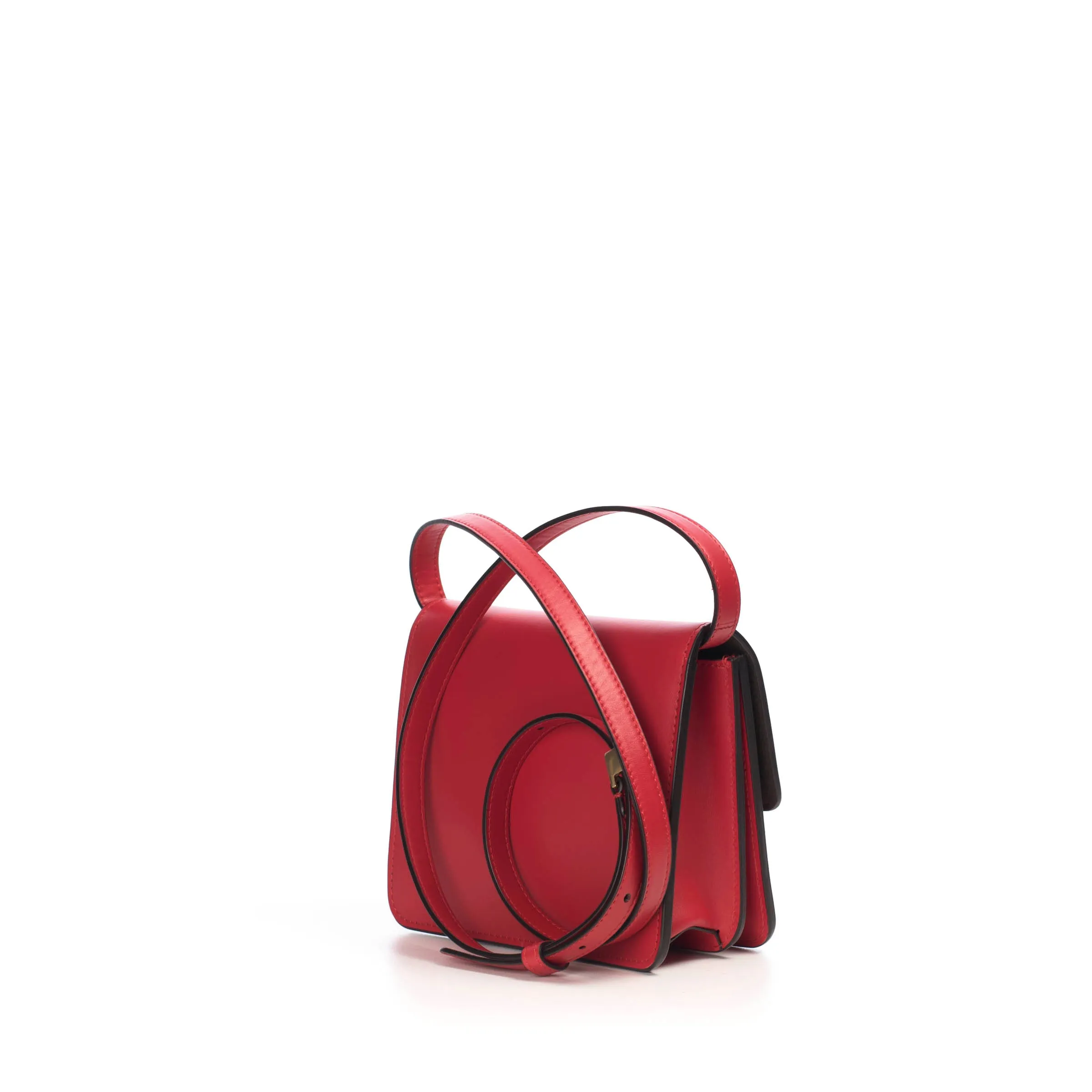 Karligraphy - Small Red Leather Bag with FF Buckle