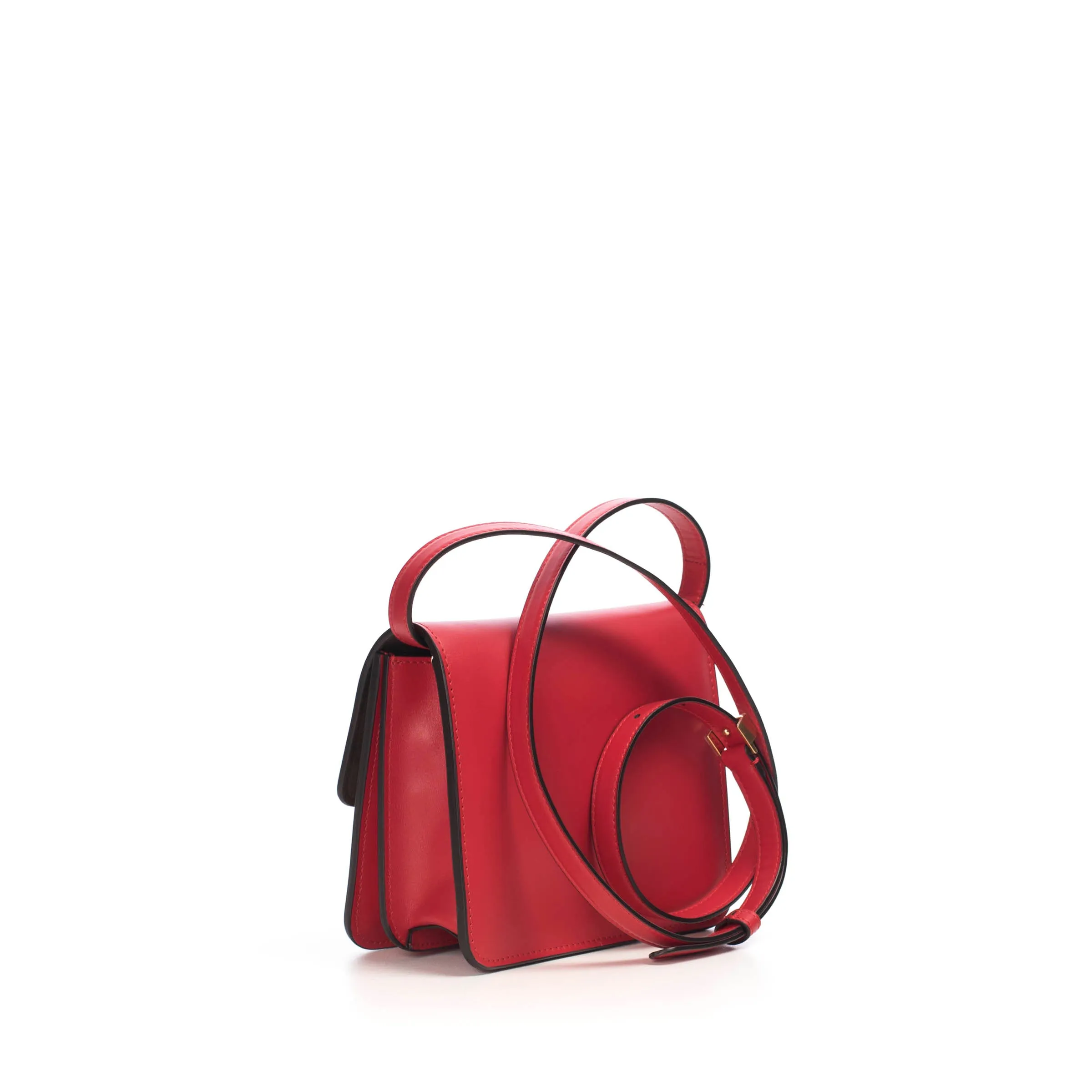 Karligraphy - Small Red Leather Bag with FF Buckle