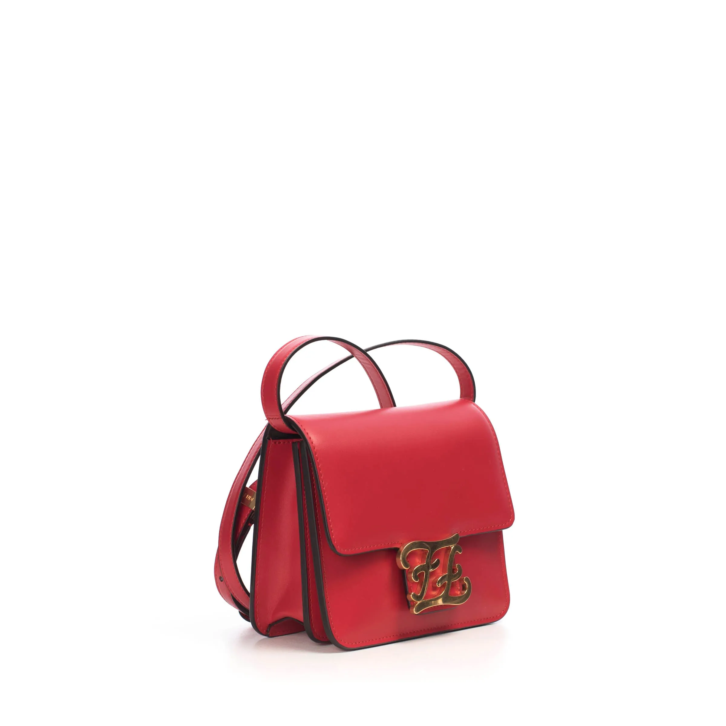 Karligraphy - Small Red Leather Bag with FF Buckle