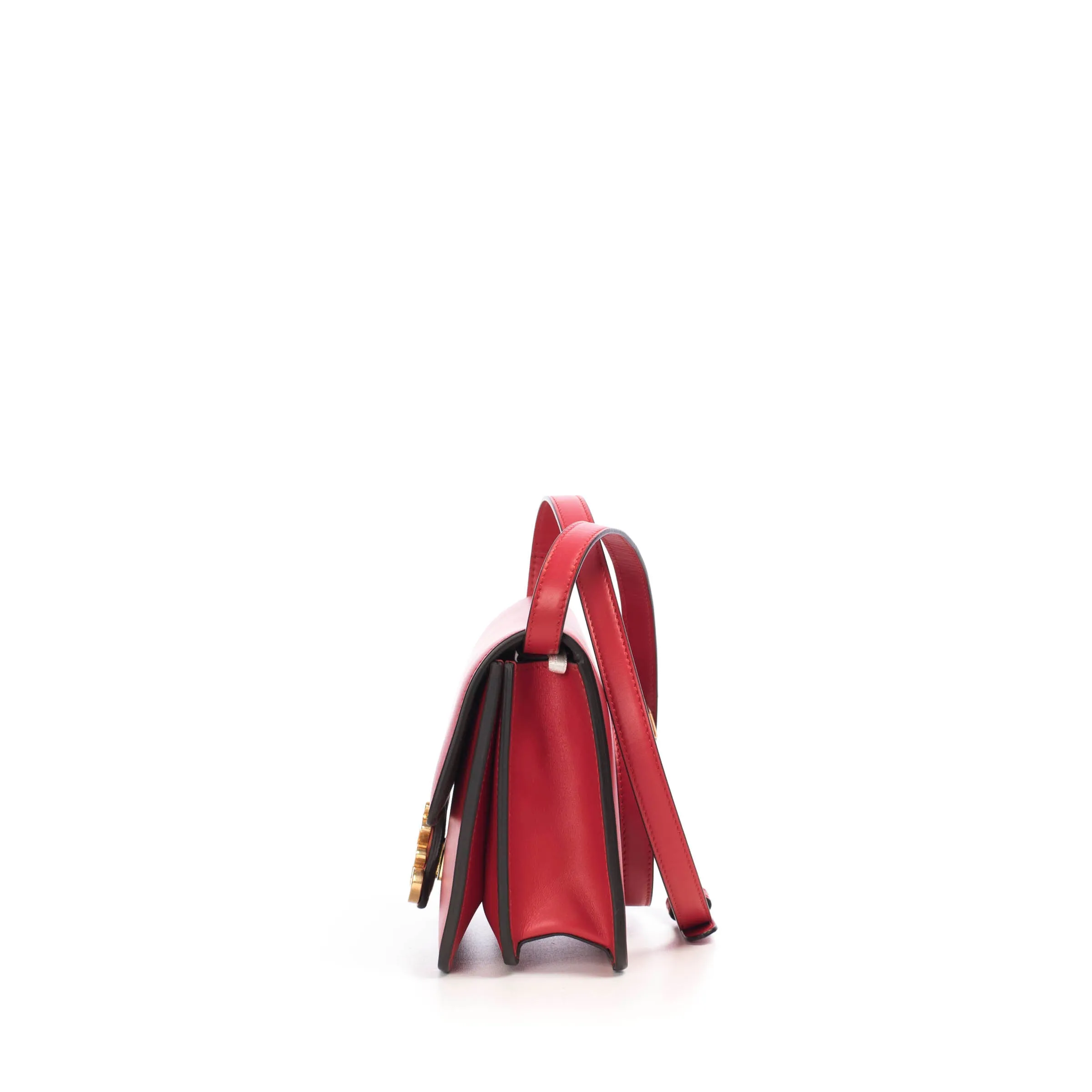 Karligraphy - Small Red Leather Bag with FF Buckle