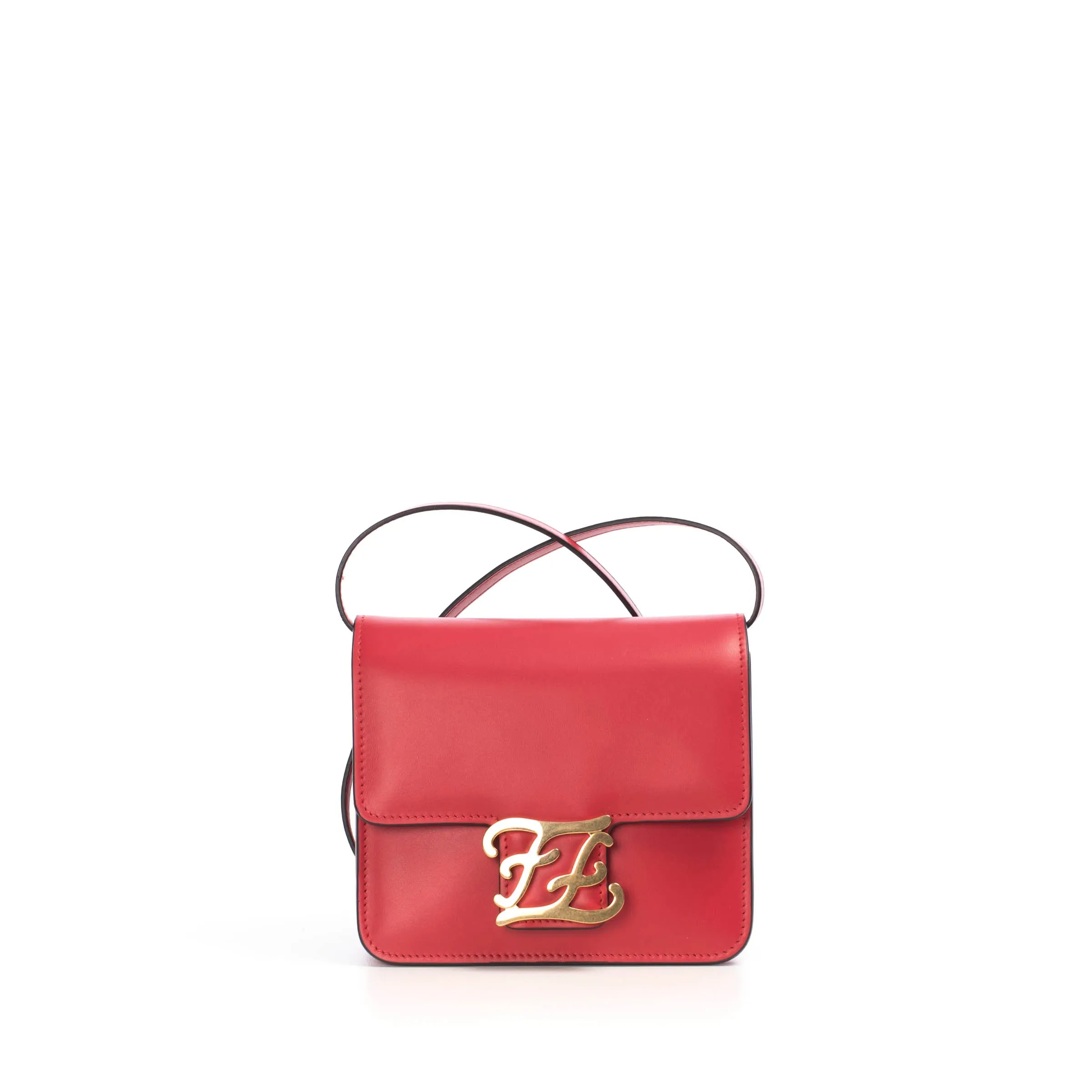 Karligraphy - Small Red Leather Bag with FF Buckle
