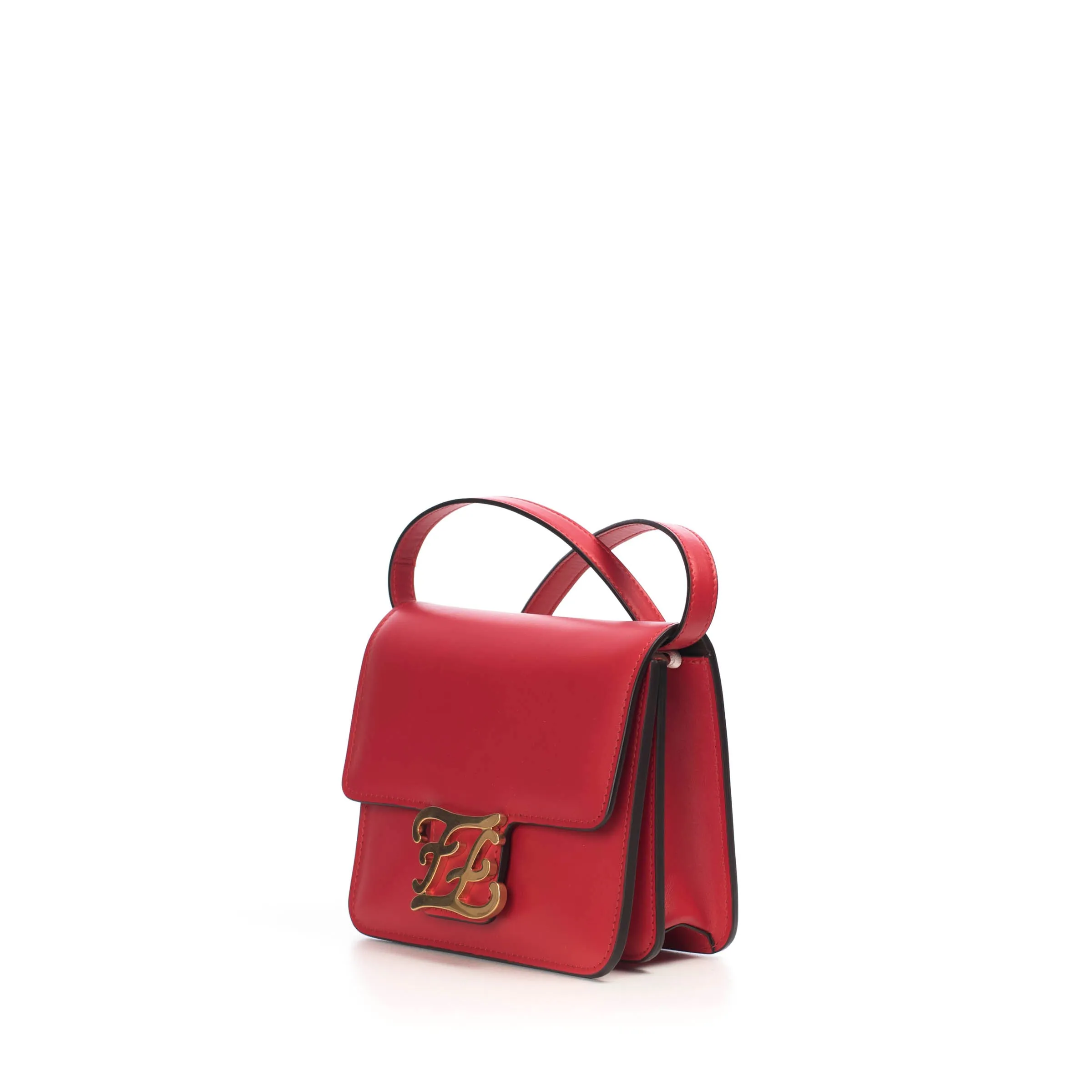 Karligraphy - Small Red Leather Bag with FF Buckle