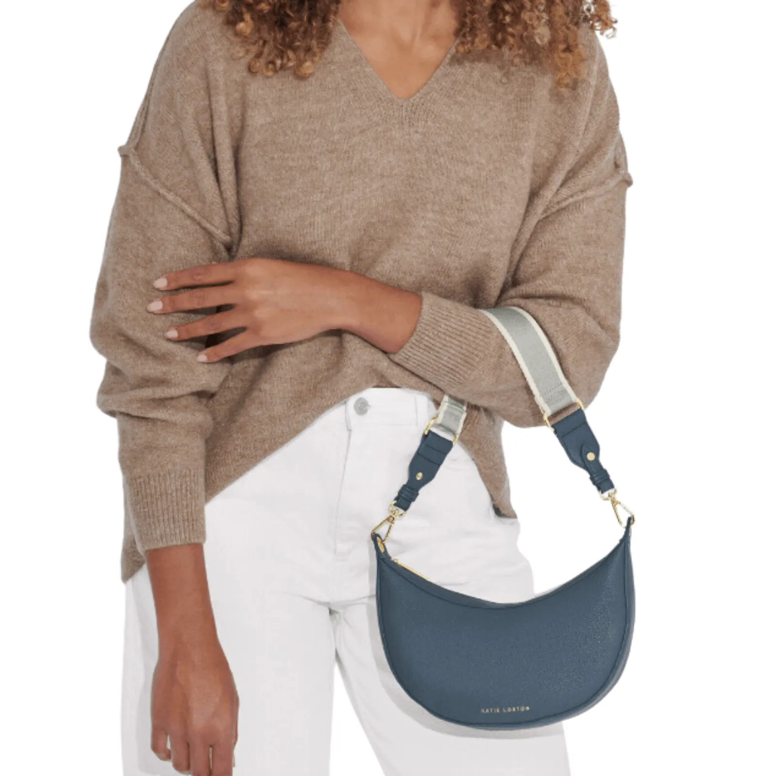Katie Loxton Marni Scoop Shoulder Bag - Light Navy