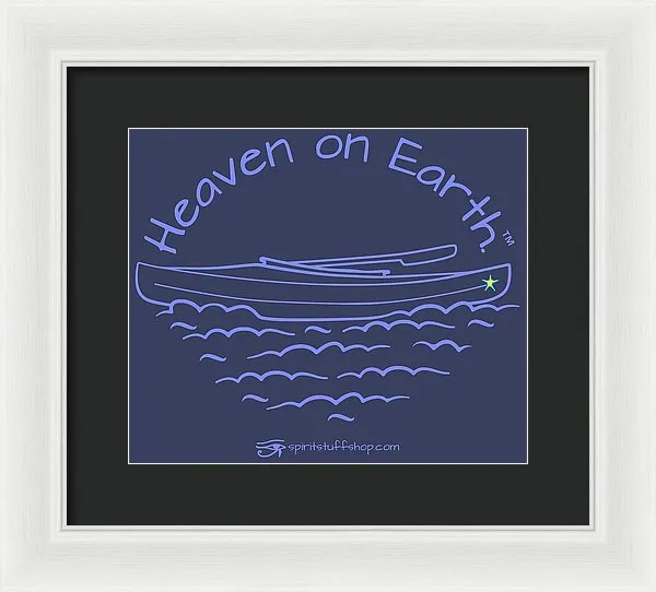 Kayak Heaven On Earth - Framed Print