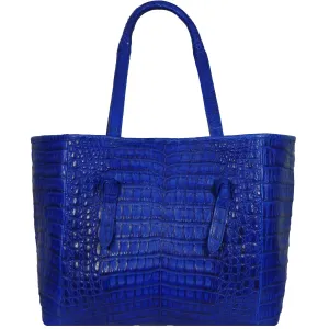 Knotted Tote in Crocodile