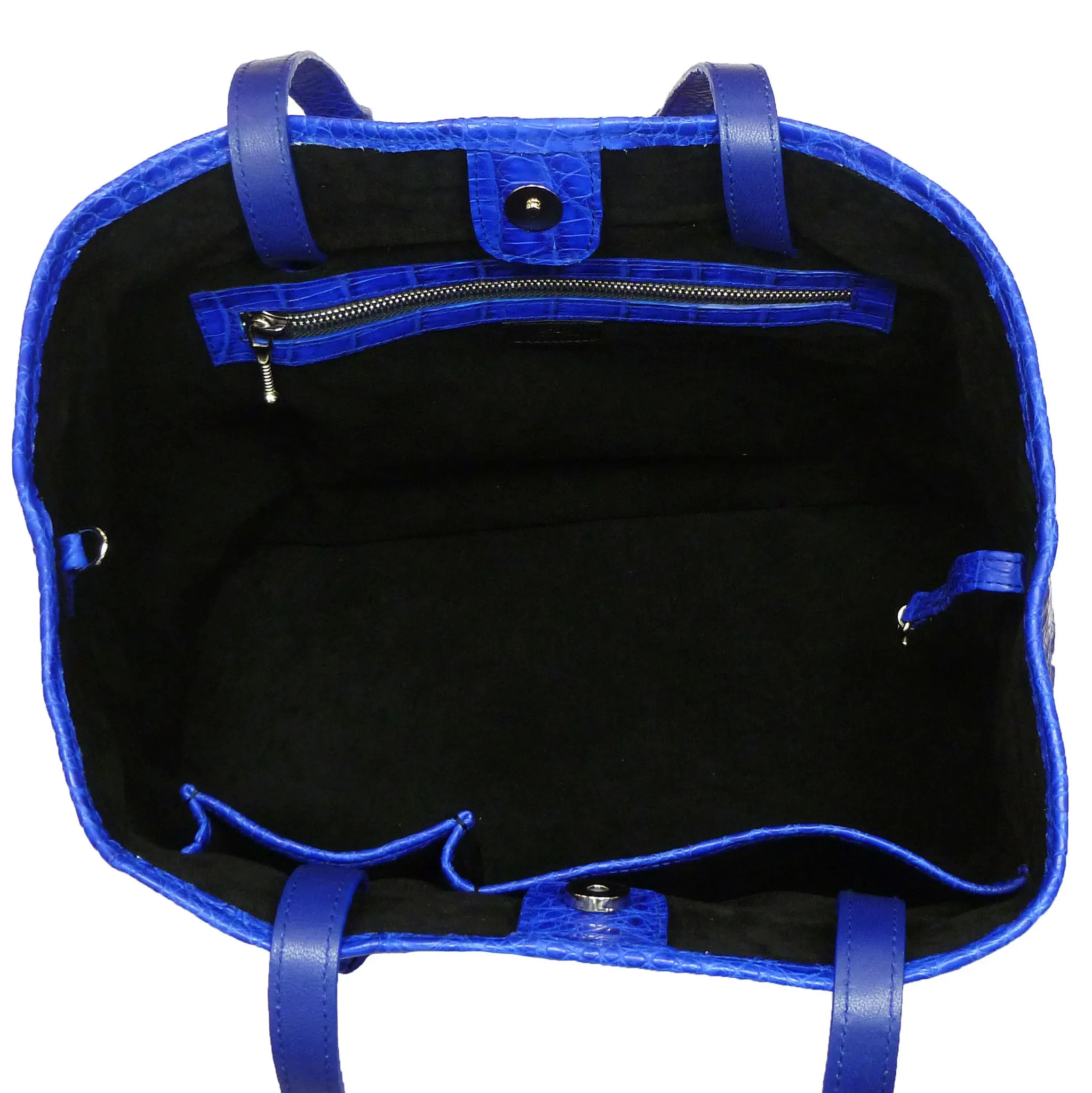 Knotted Tote in Crocodile