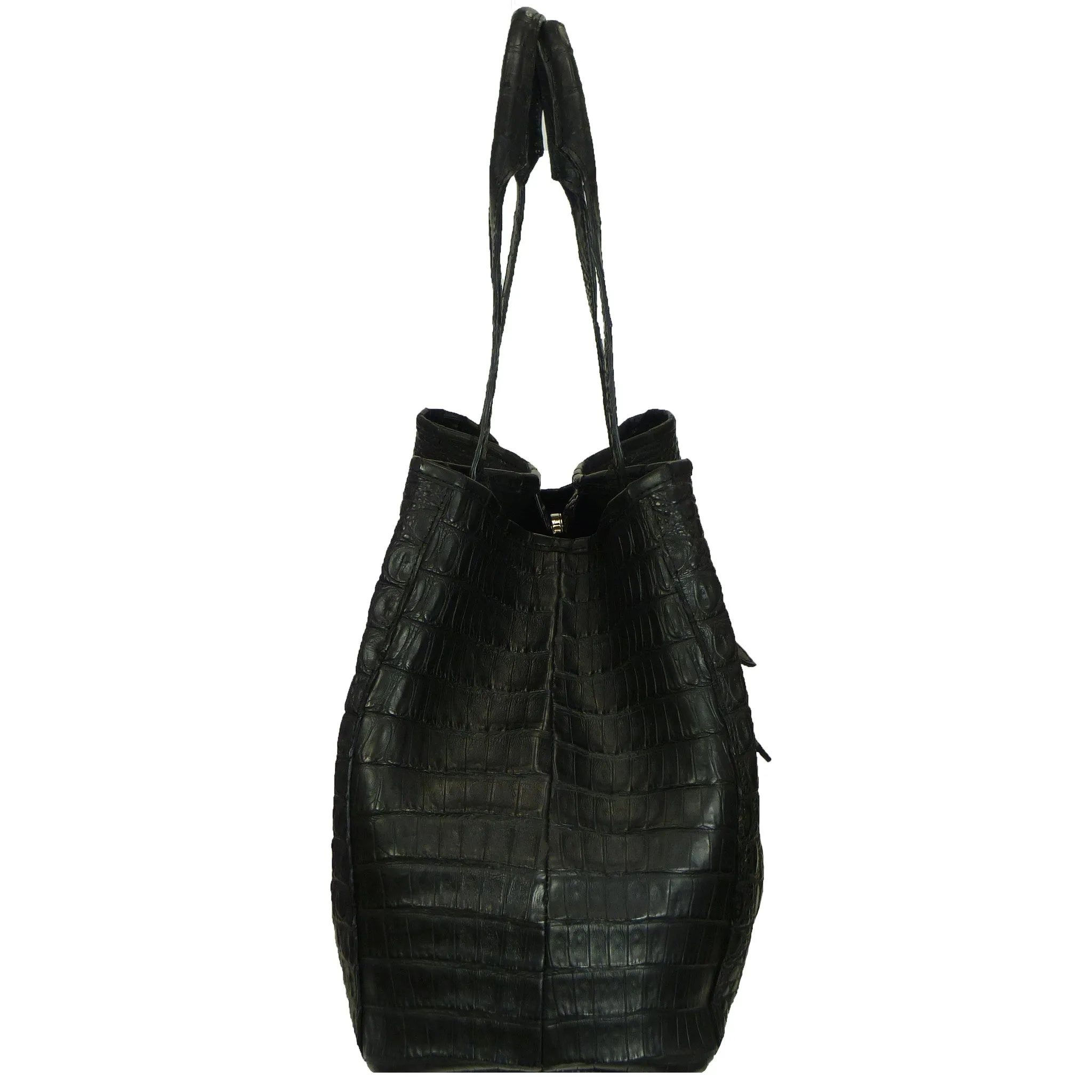 Knotted Tote in Crocodile