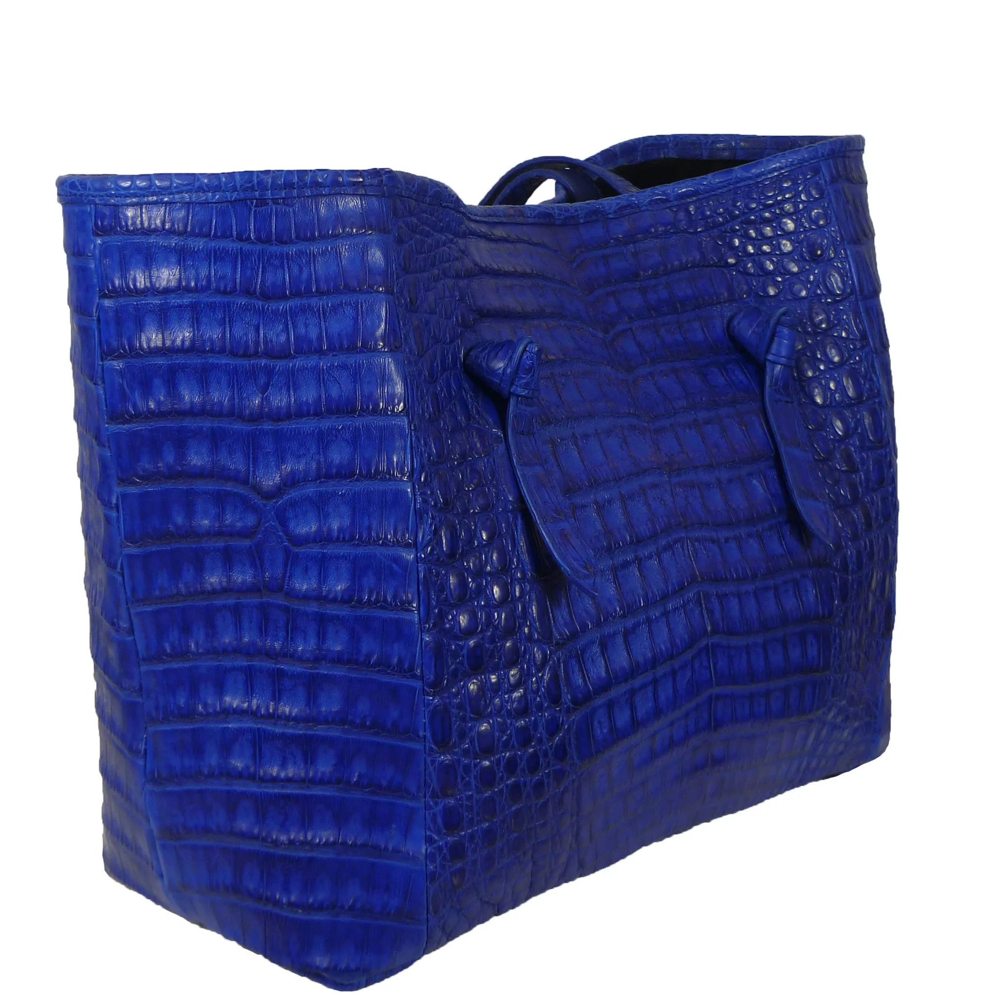 Knotted Tote in Crocodile