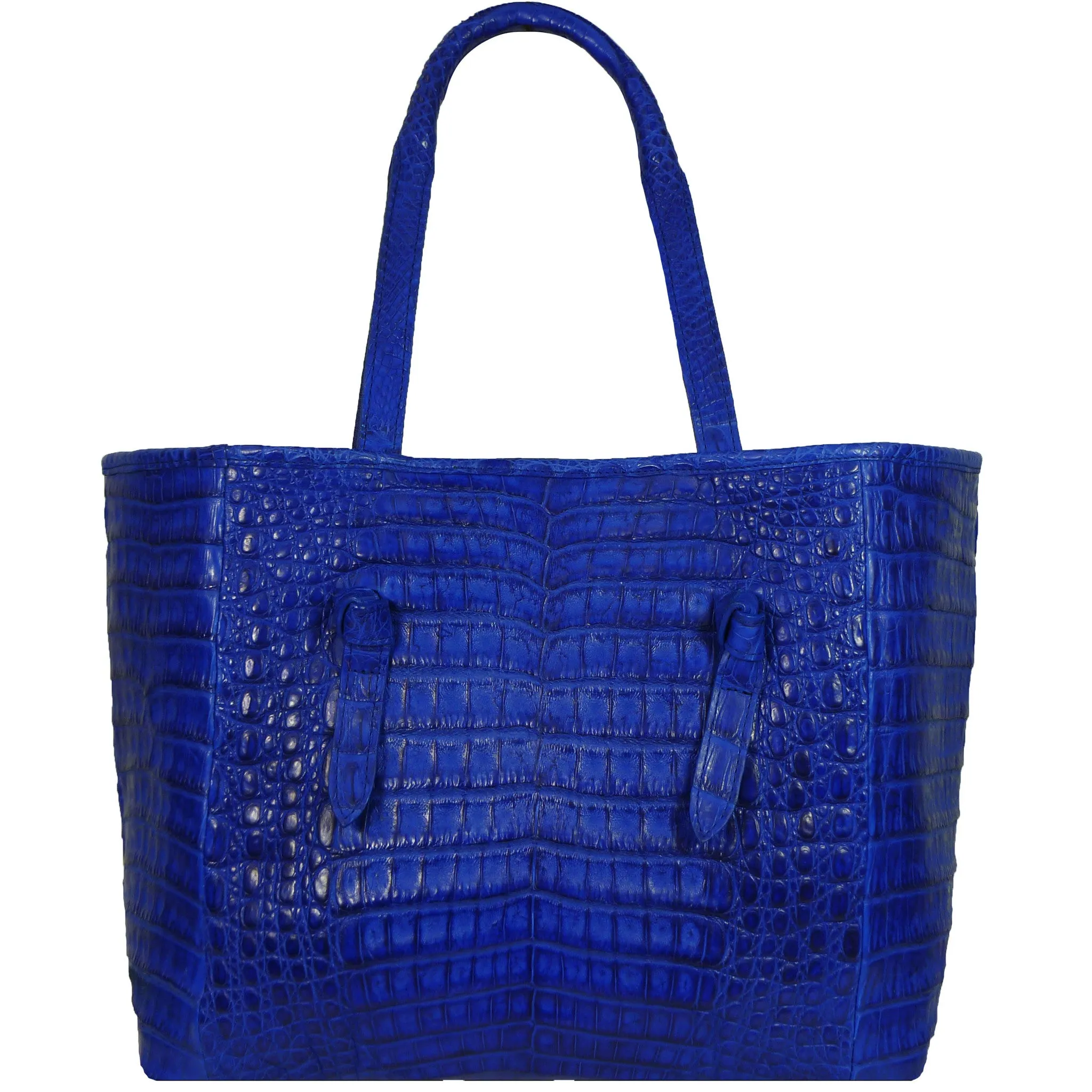 Knotted Tote in Crocodile