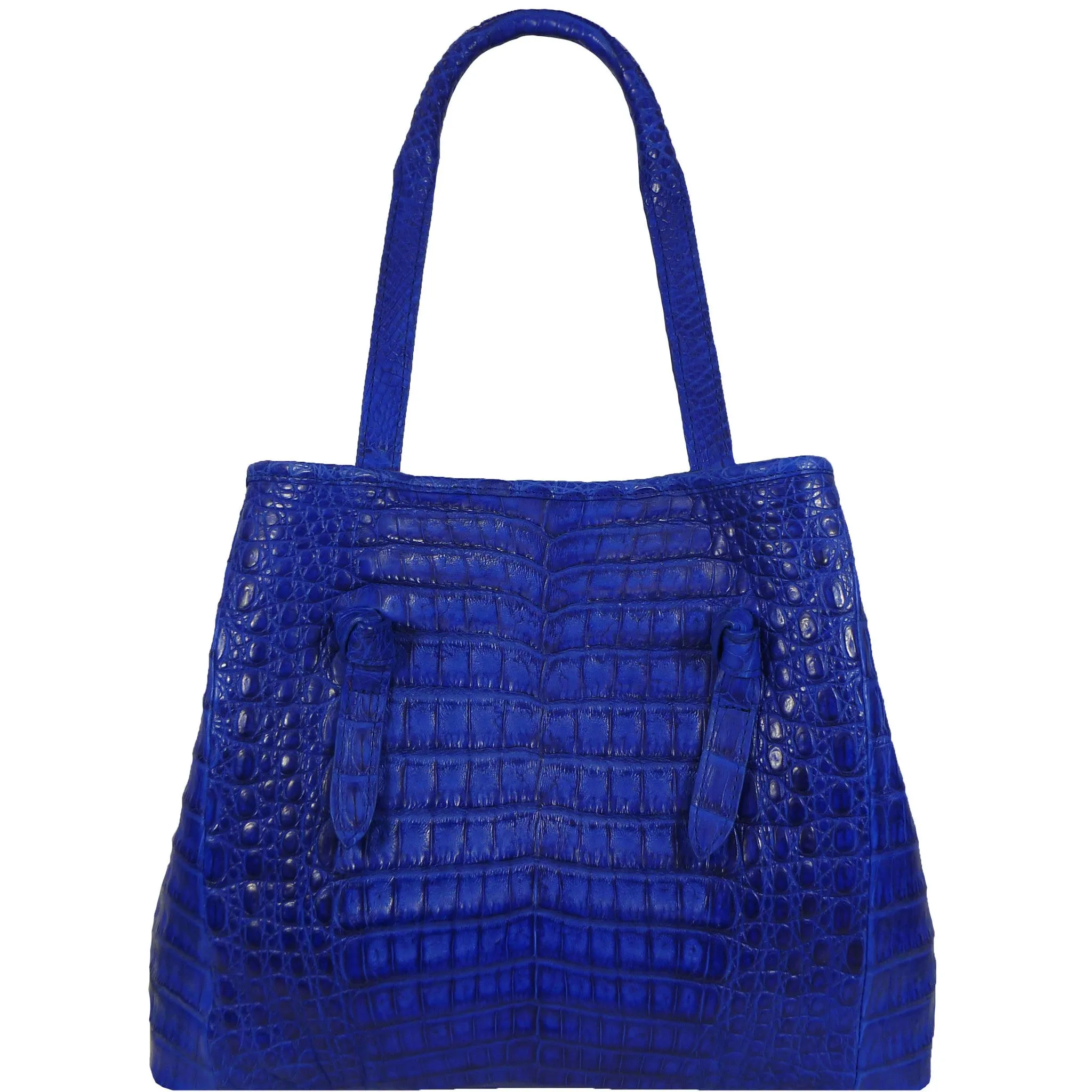 Knotted Tote in Crocodile