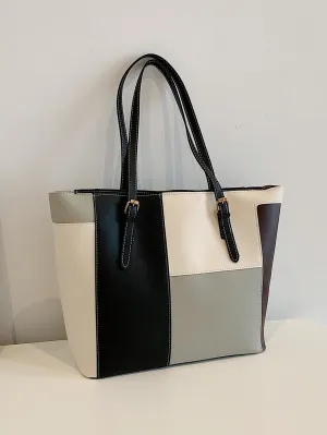 Large Capacity Multi-Pocket Shoulder Tote Bag