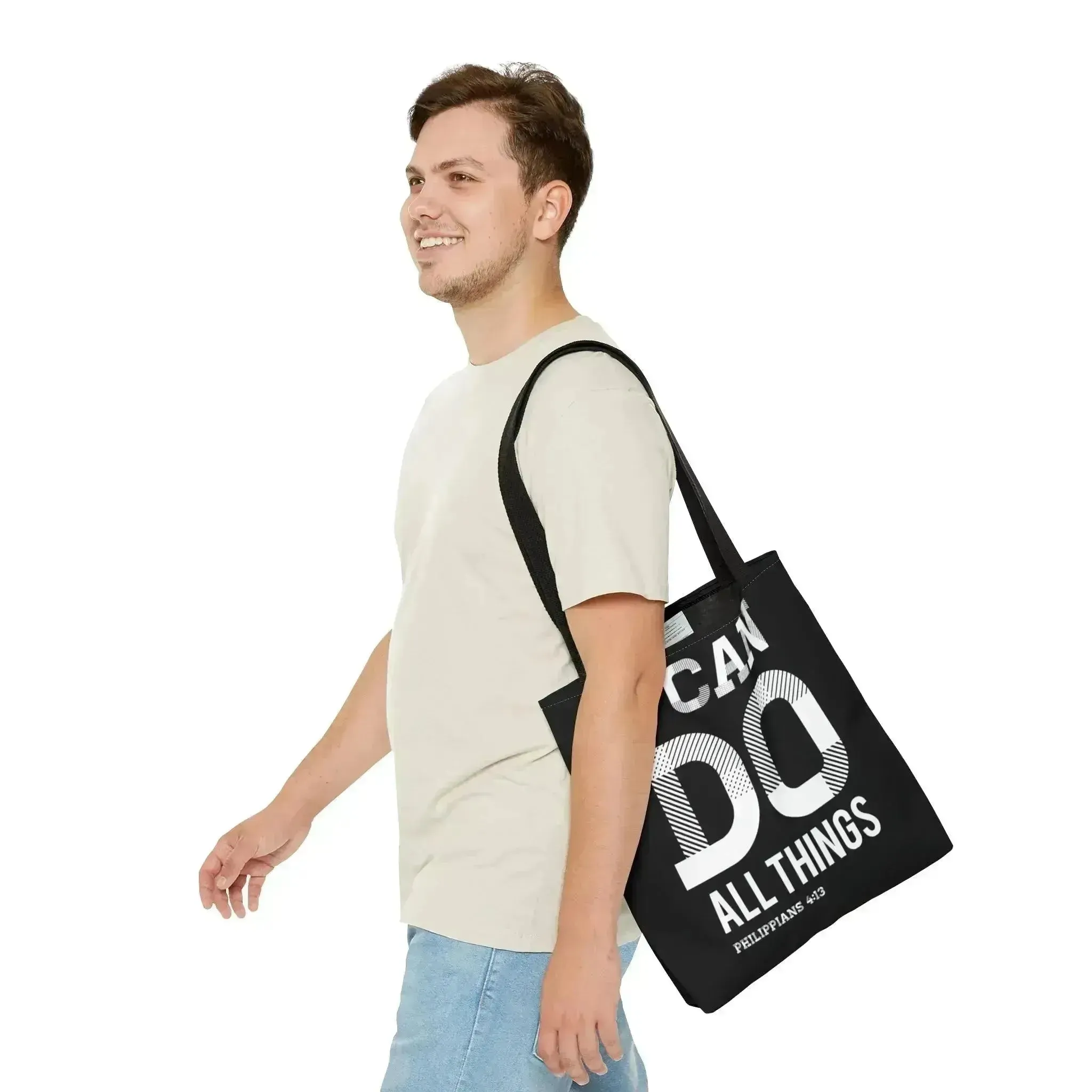 Large Tote Bag i can do All Things Philippians 4:13