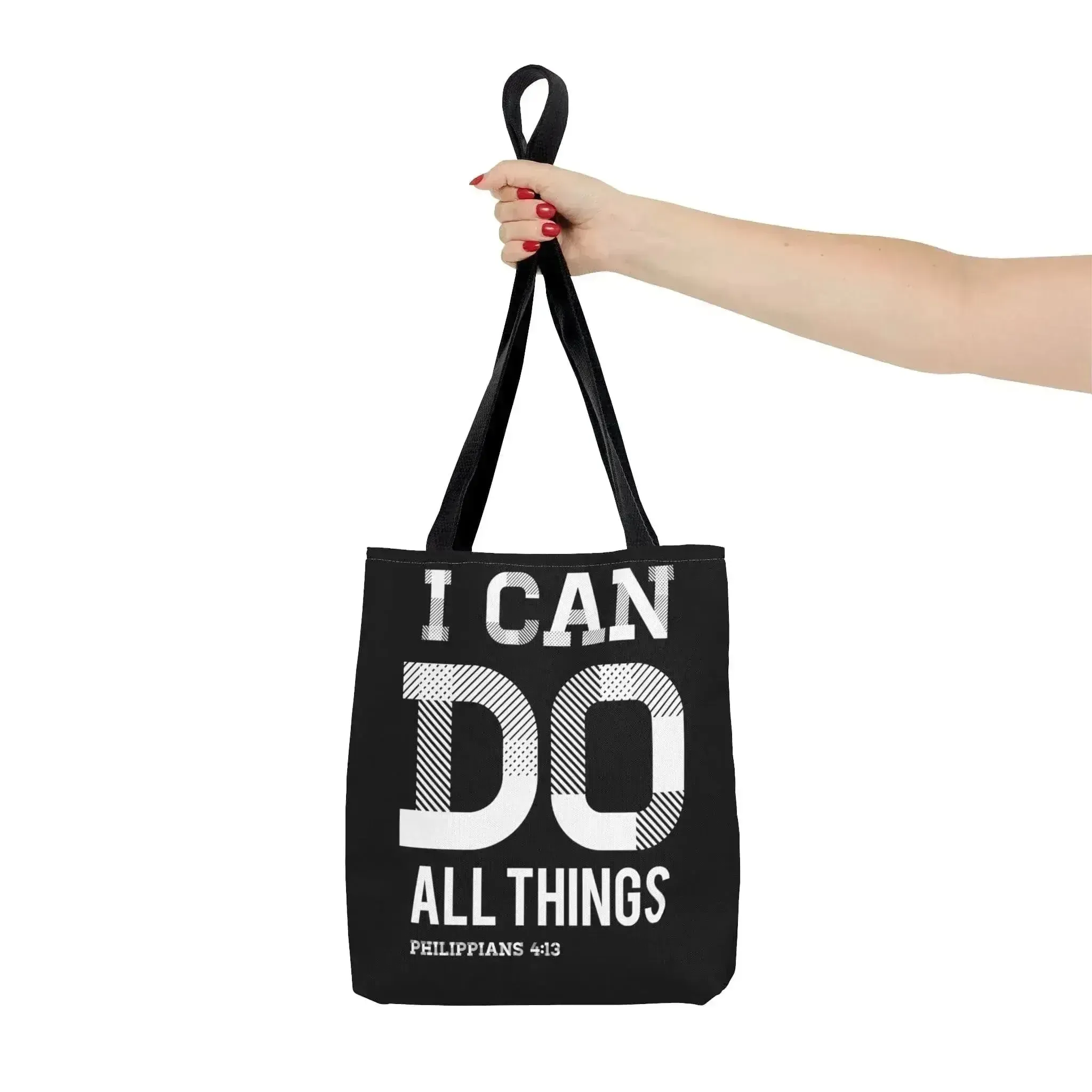 Large Tote Bag i can do All Things Philippians 4:13