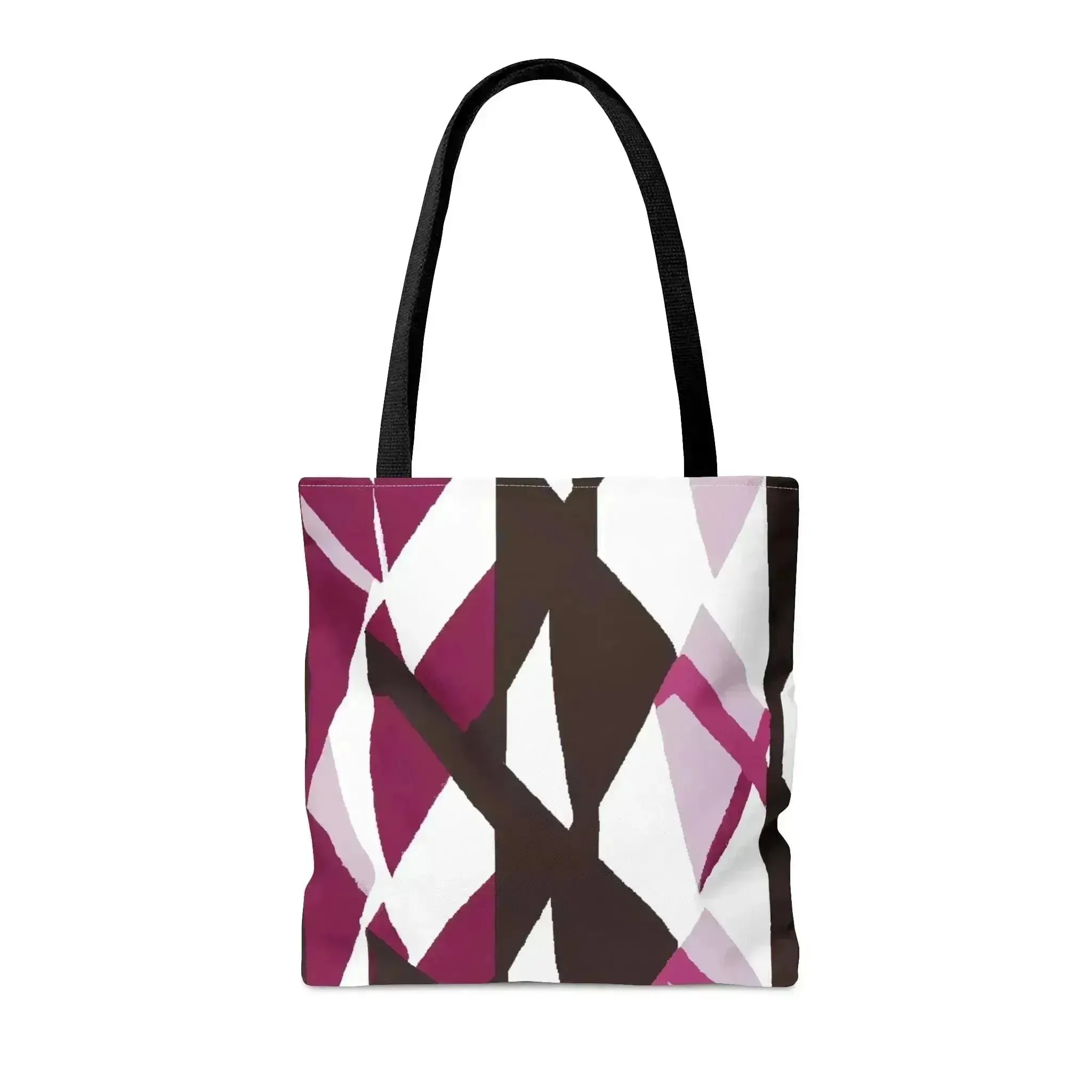 Large Tote Bag Pink Mauve Pattern