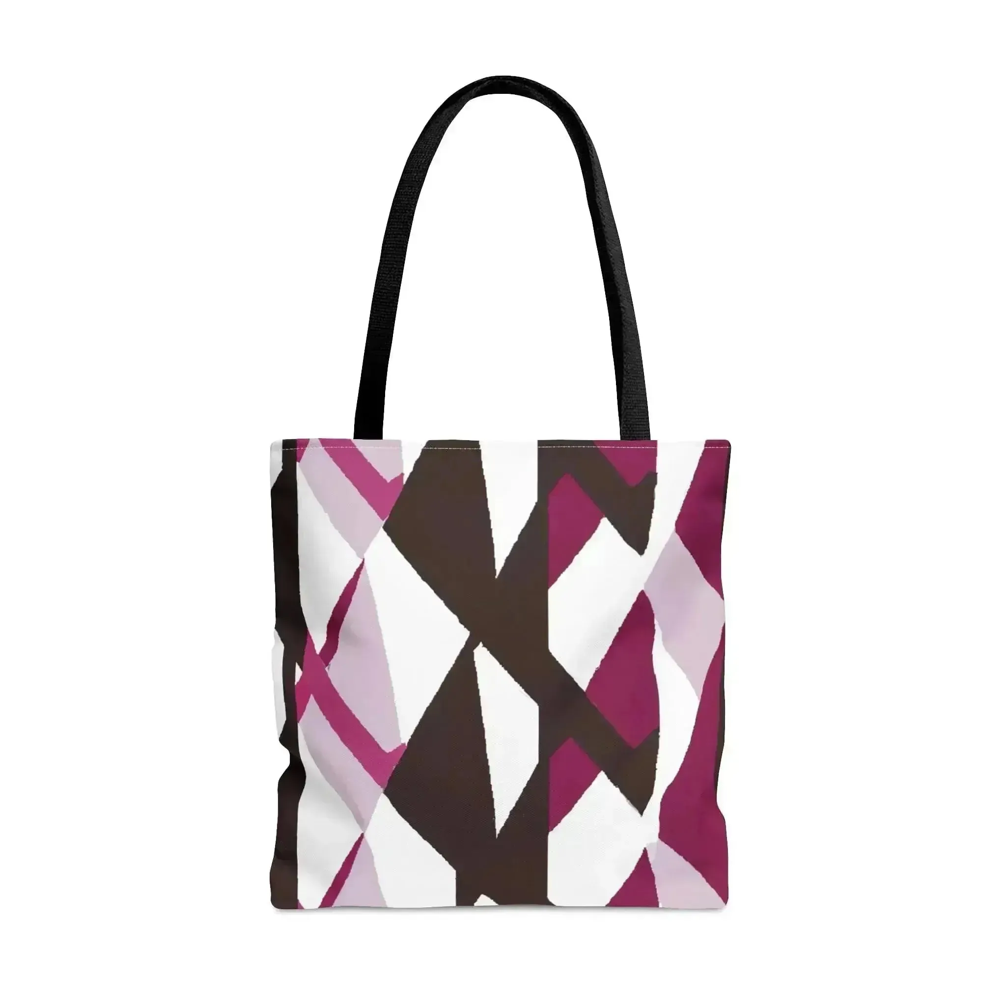 Large Tote Bag Pink Mauve Pattern