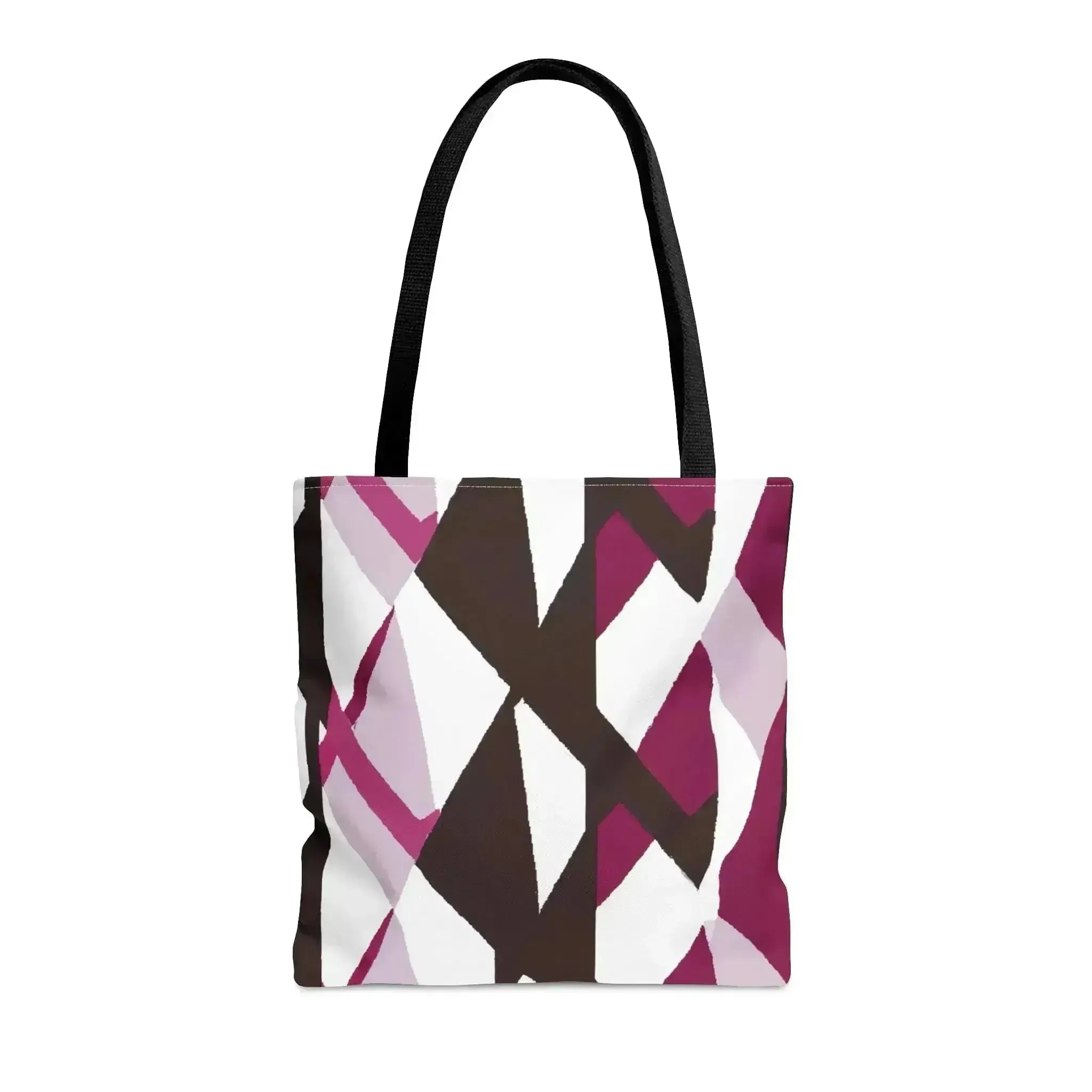 Large Tote Bag Pink Mauve Pattern