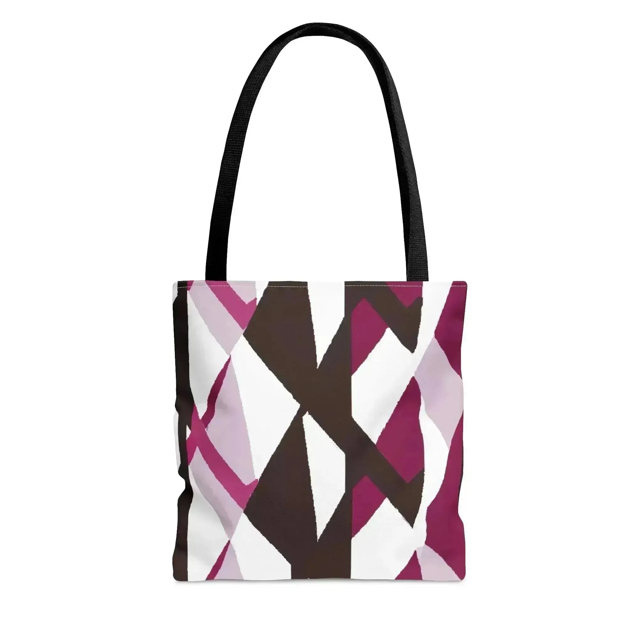 Large Tote Bag Pink Mauve Pattern