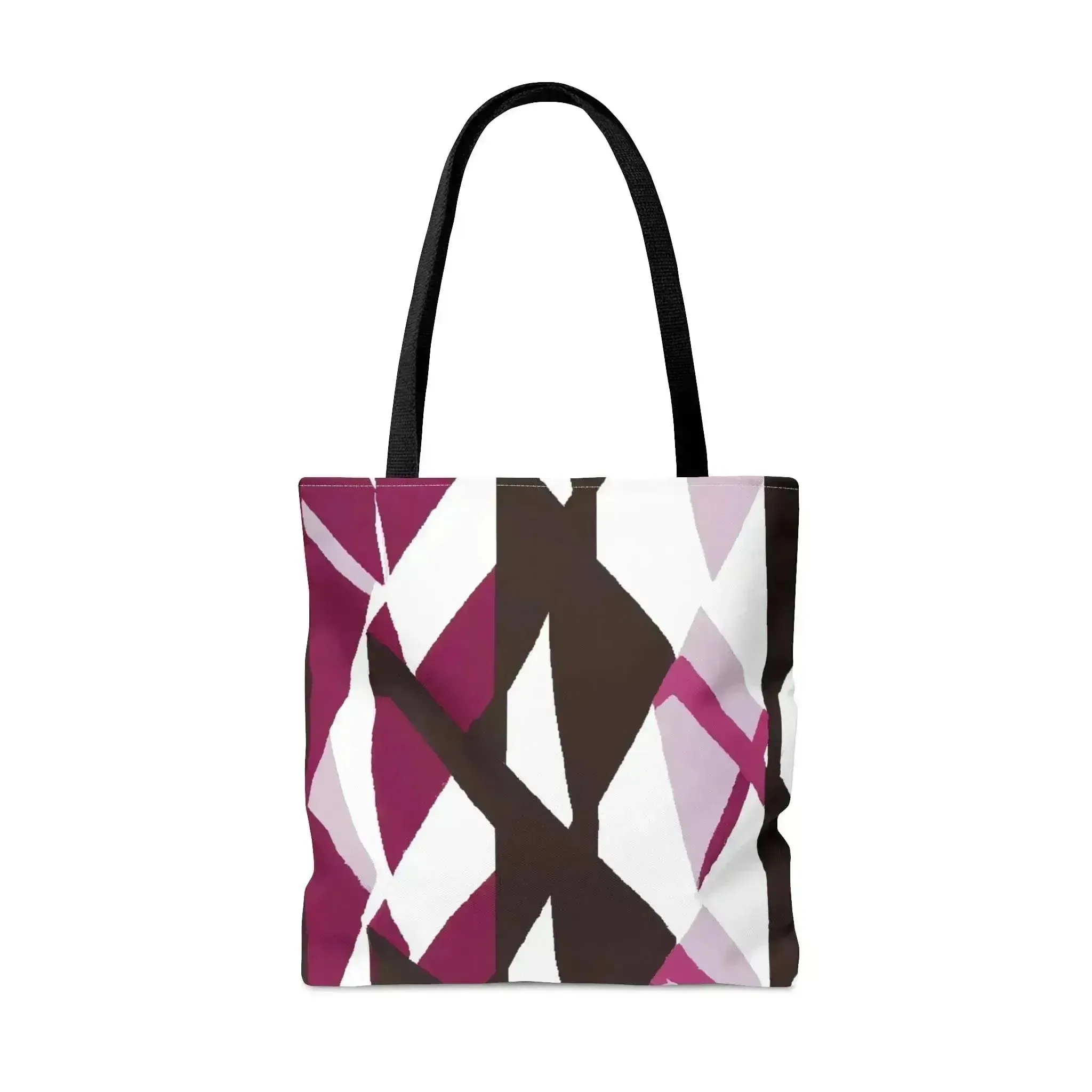 Large Tote Bag Pink Mauve Pattern