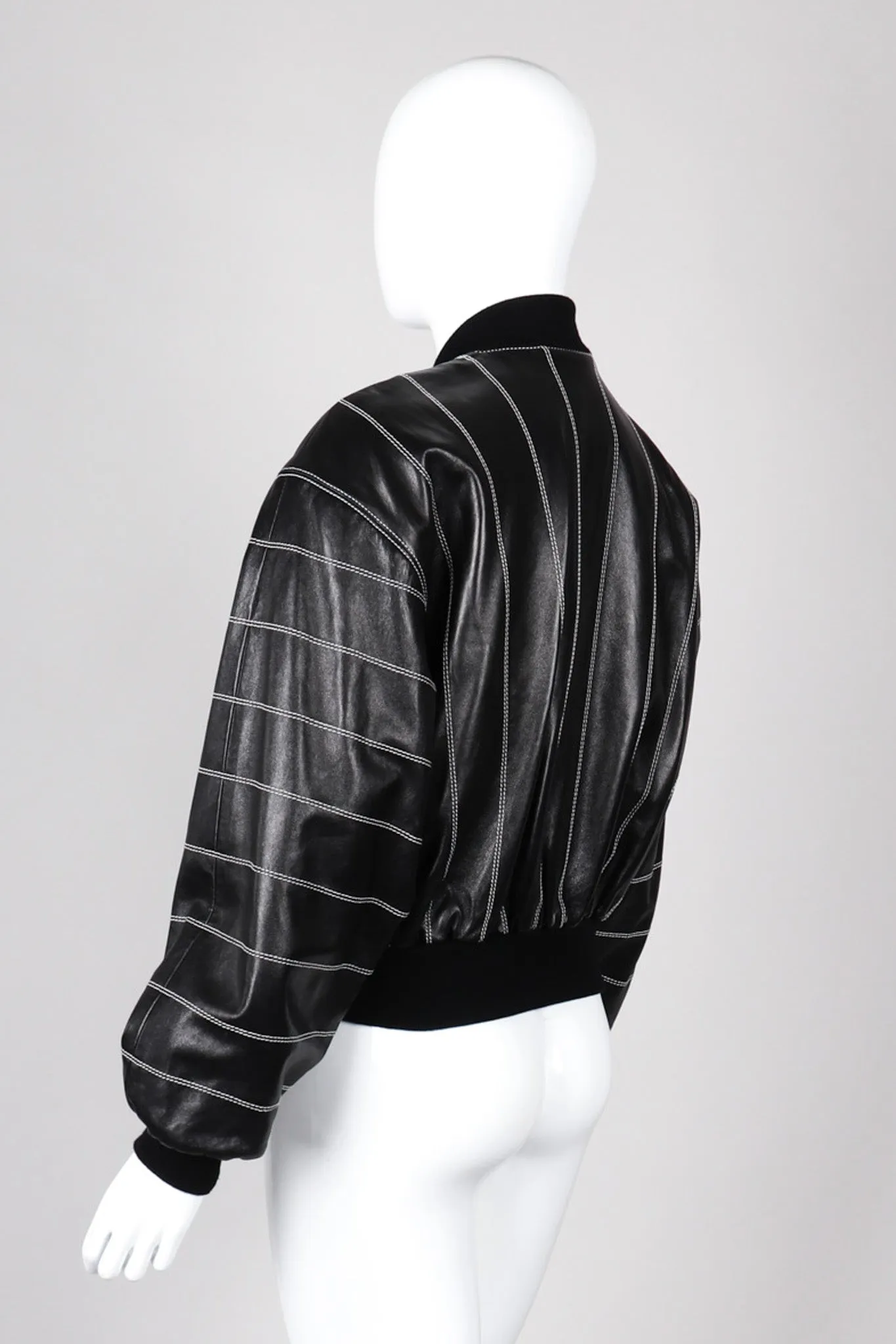 Leather Bomber Jacket