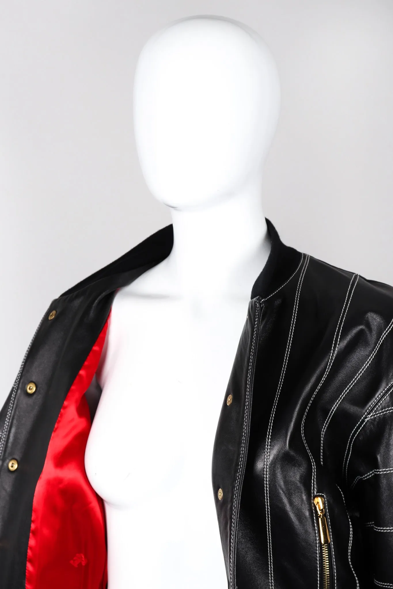 Leather Bomber Jacket