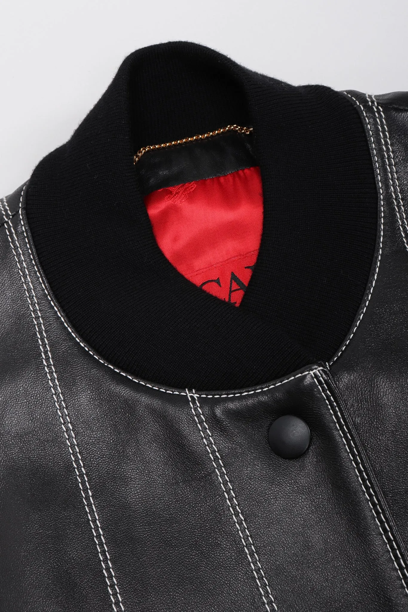 Leather Bomber Jacket