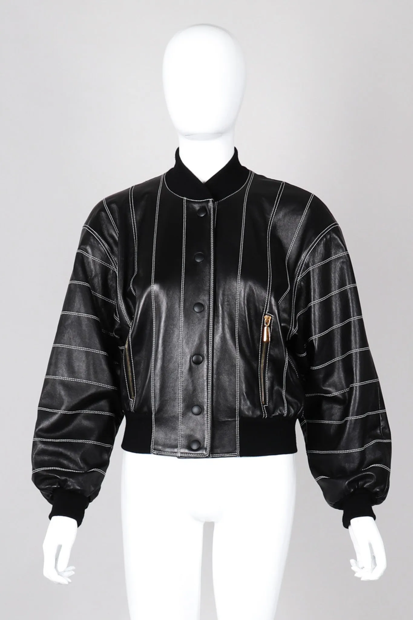 Leather Bomber Jacket
