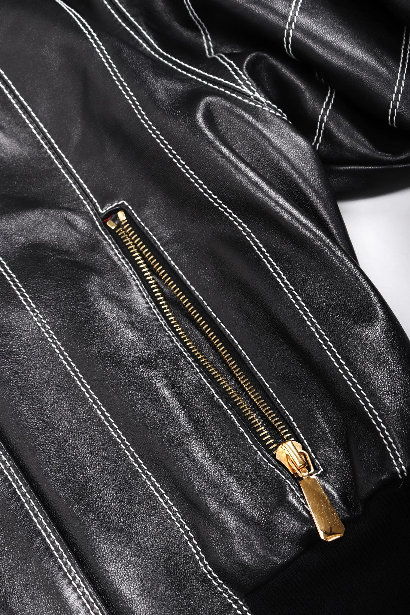 Leather Bomber Jacket