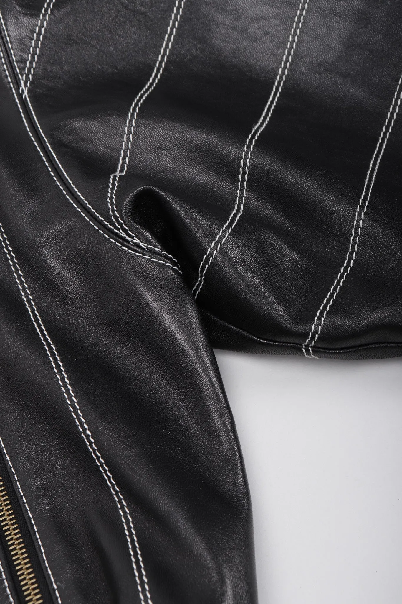 Leather Bomber Jacket