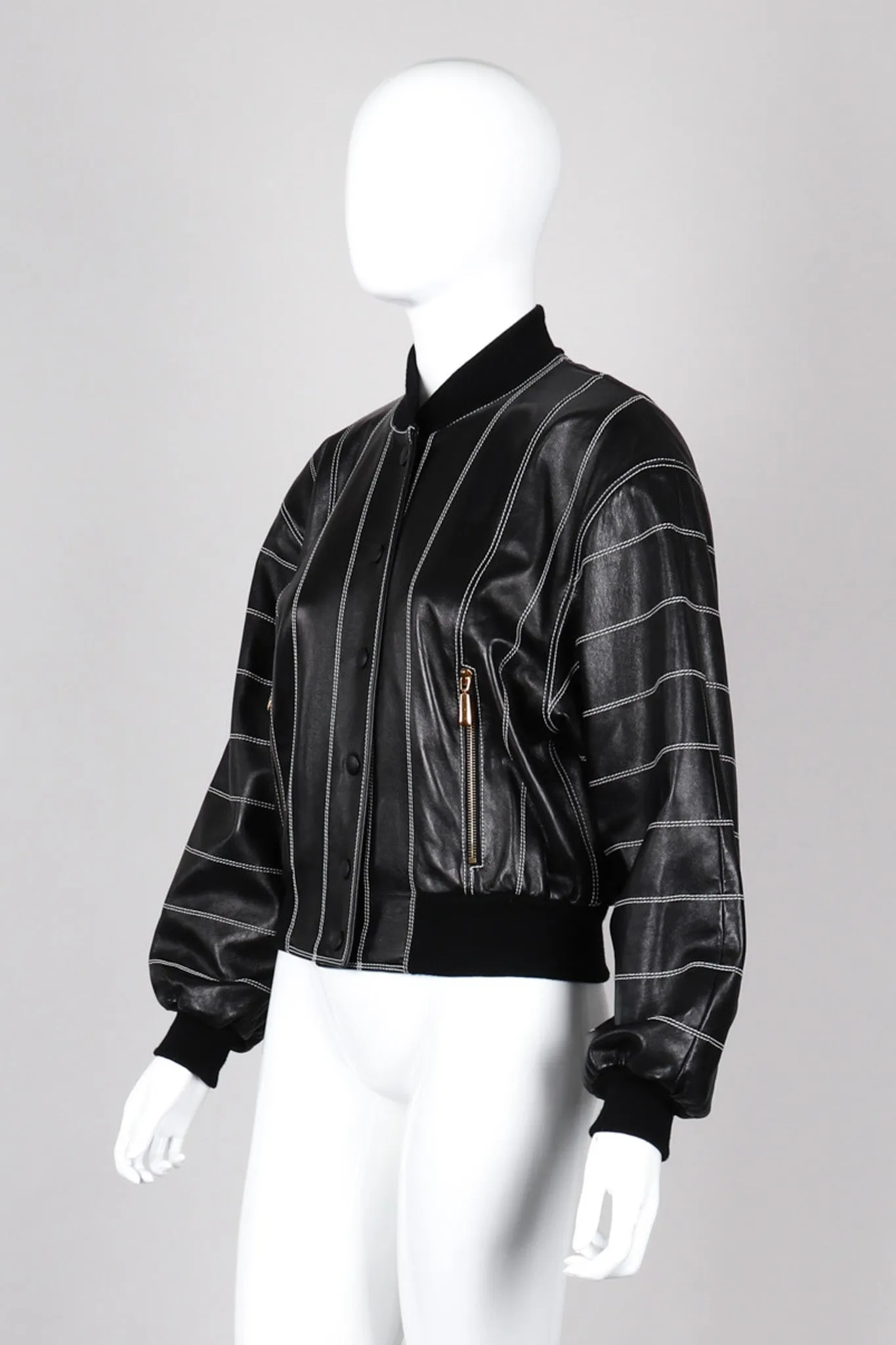 Leather Bomber Jacket