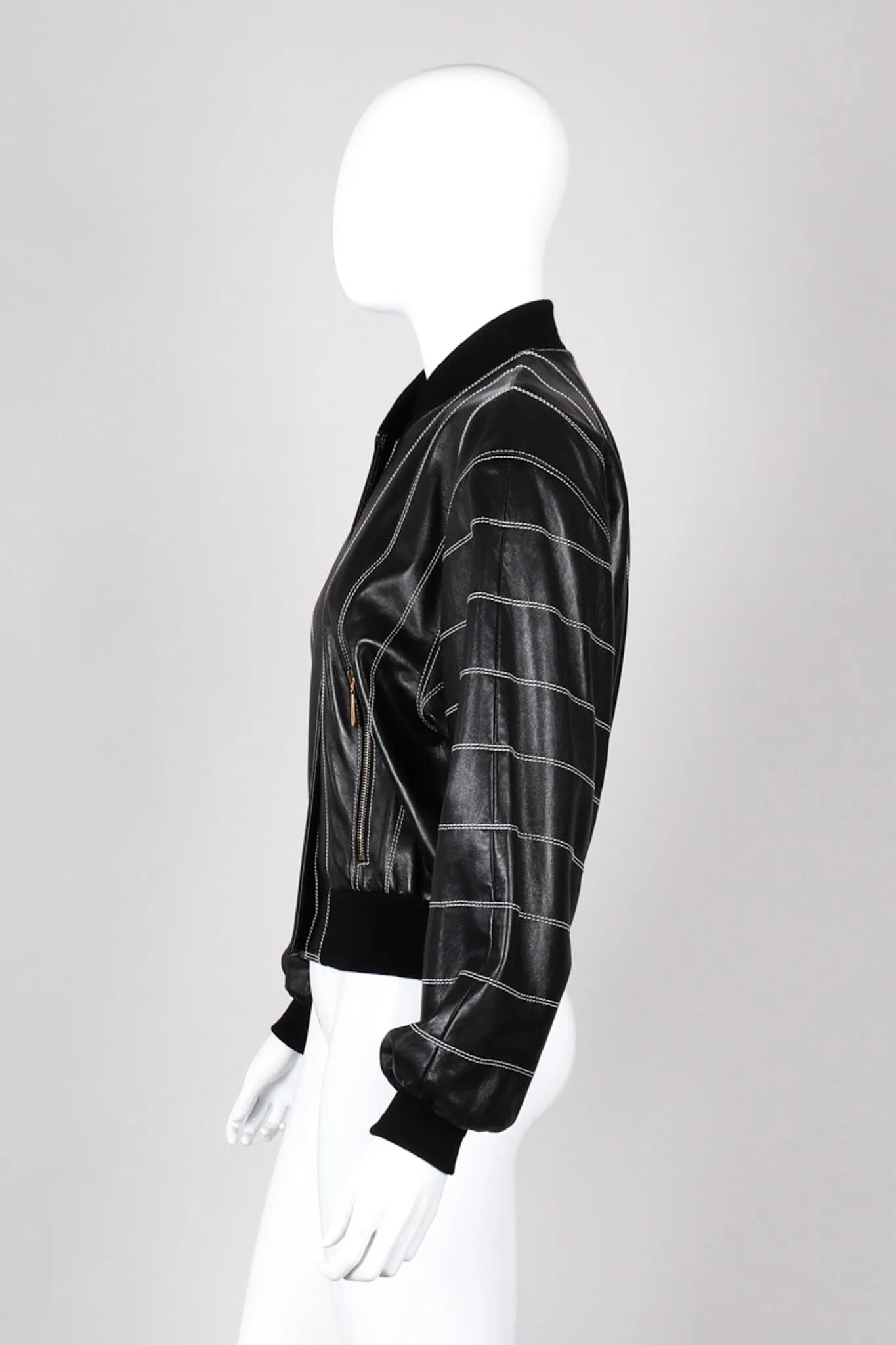 Leather Bomber Jacket