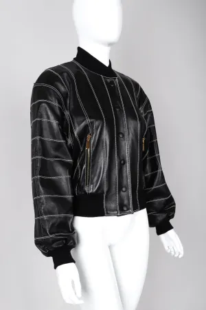 Leather Bomber Jacket