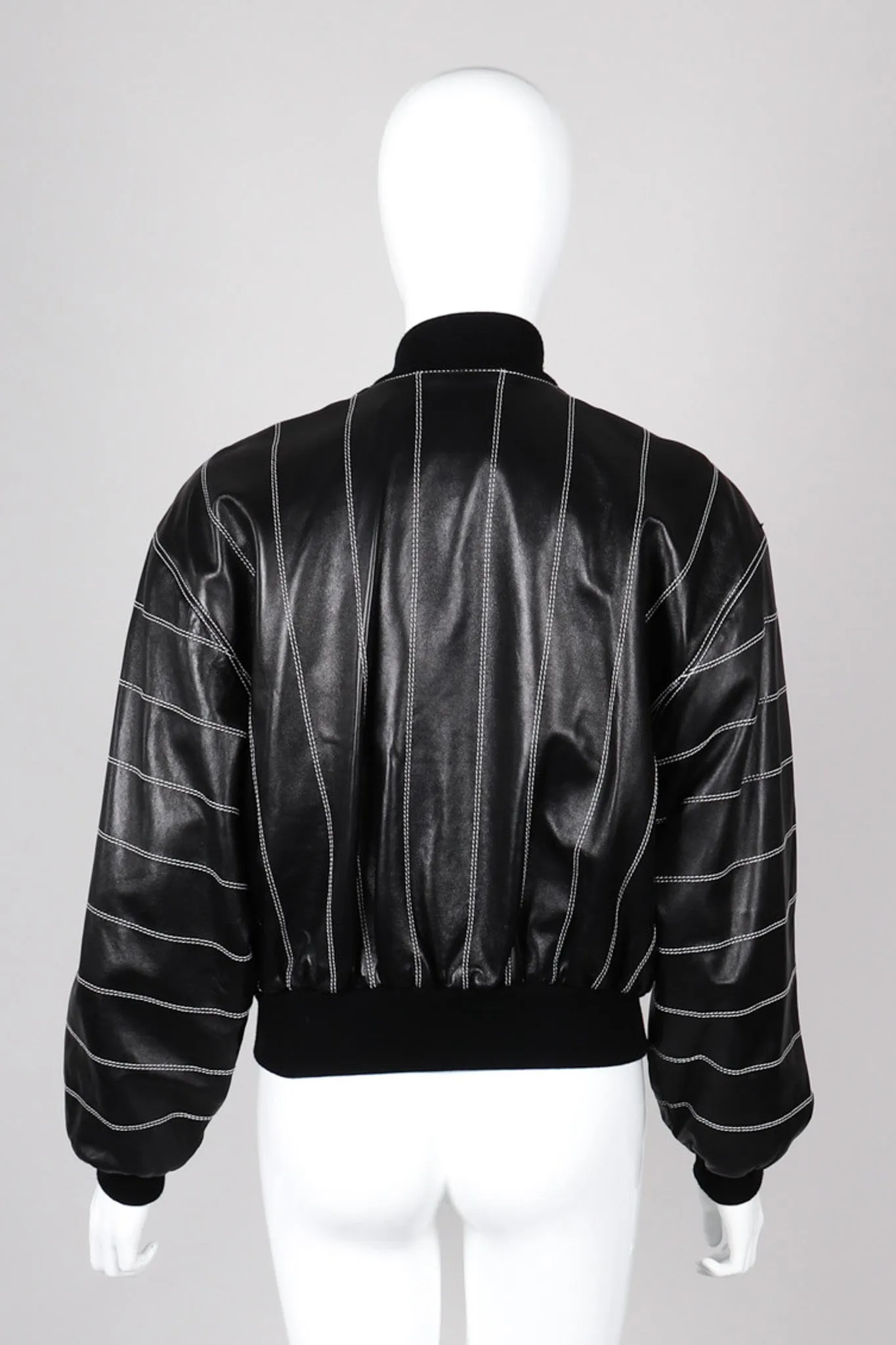 Leather Bomber Jacket