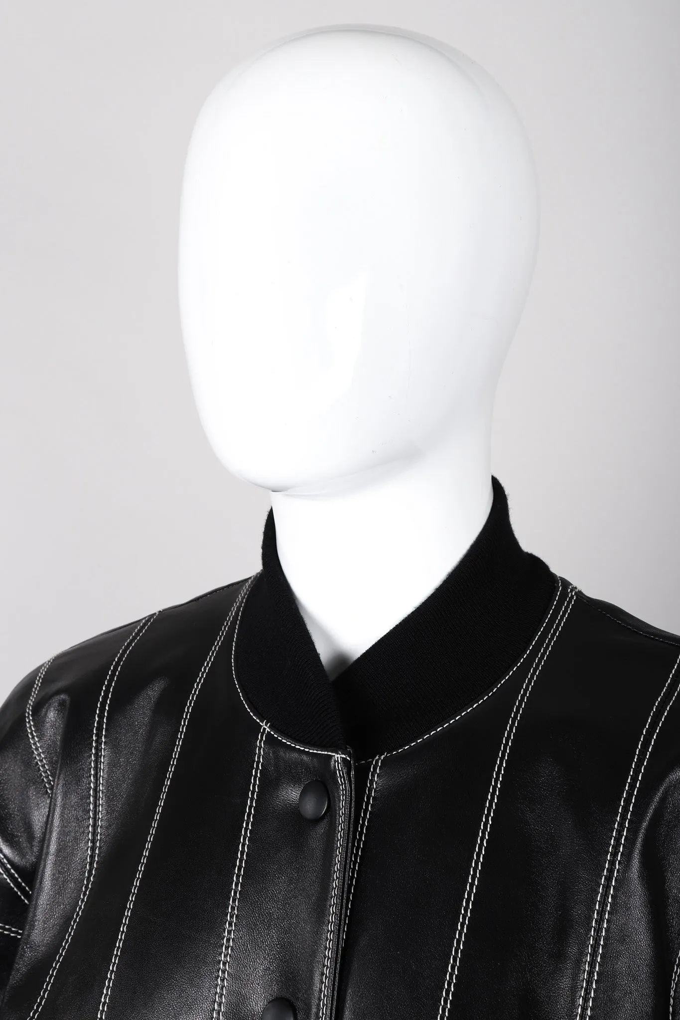 Leather Bomber Jacket