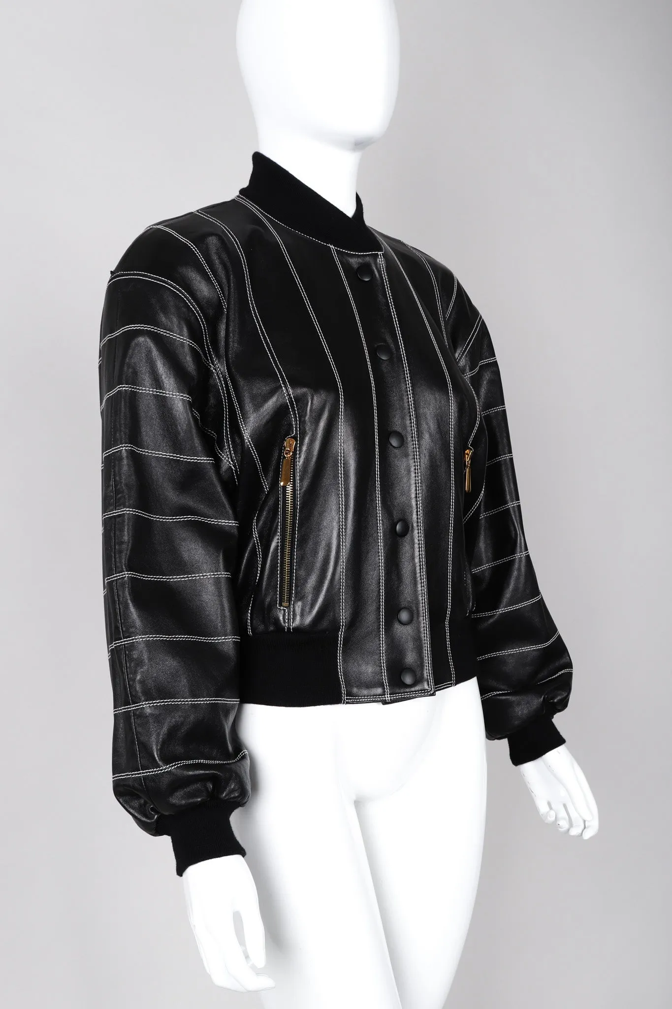 Leather Bomber Jacket