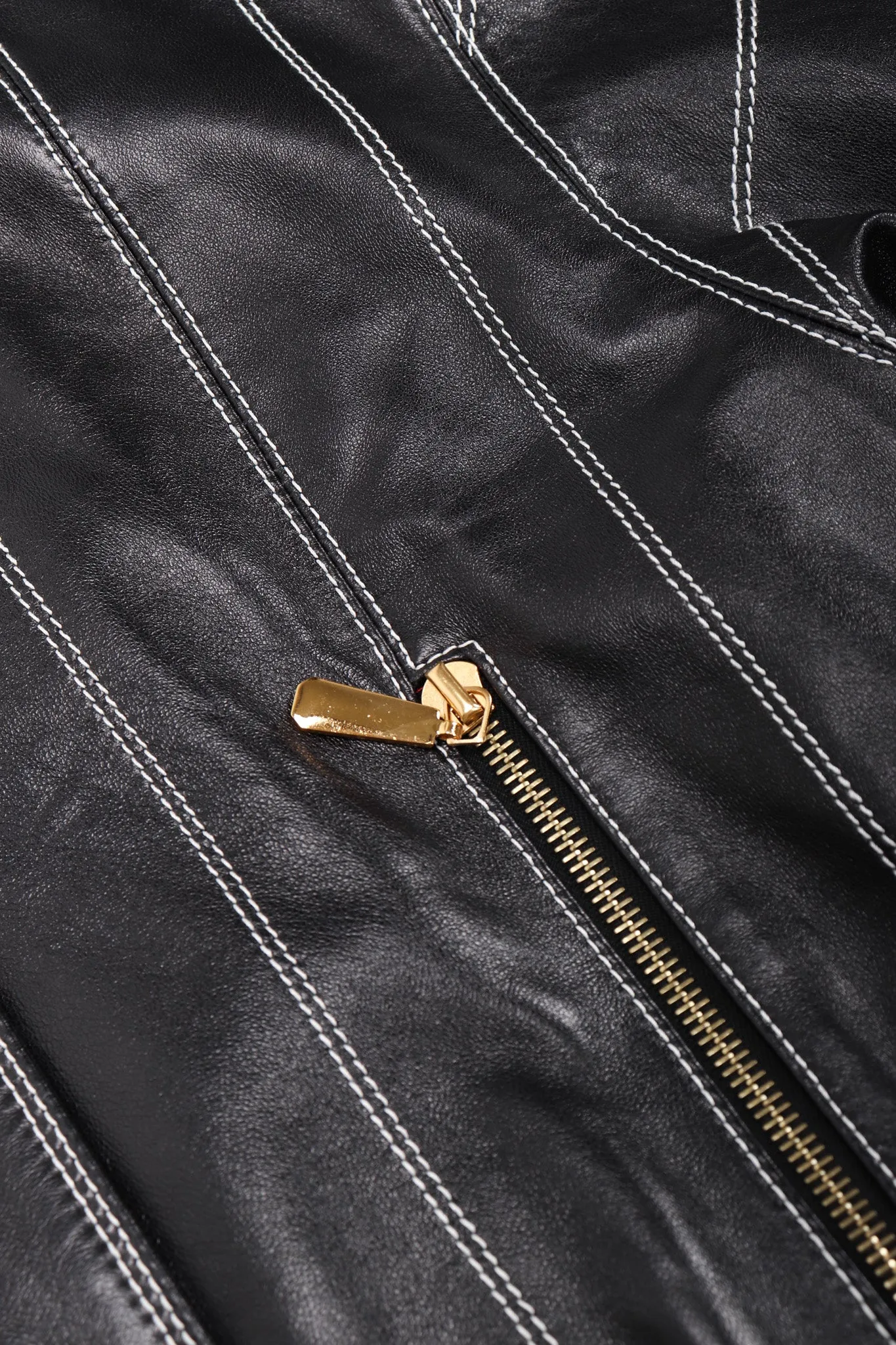 Leather Bomber Jacket