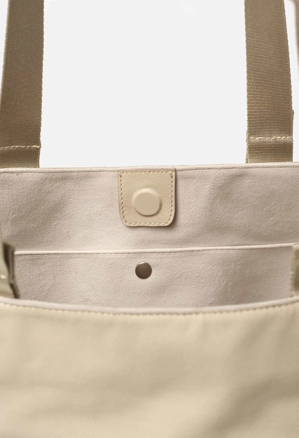 Leather Modular Tote / Ivory