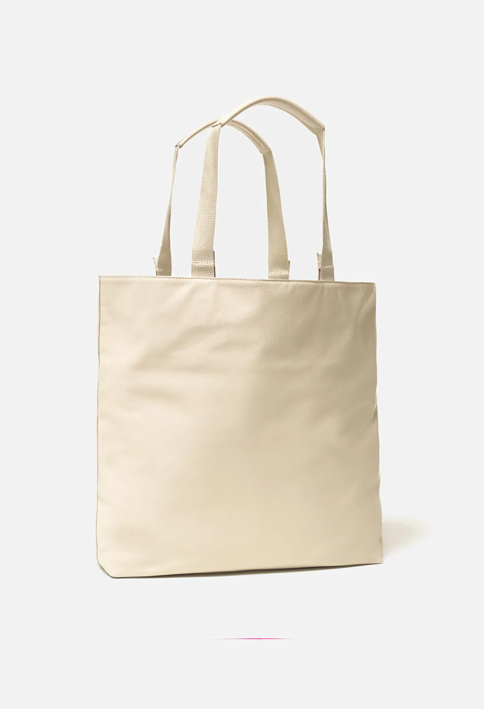 Leather Modular Tote / Ivory