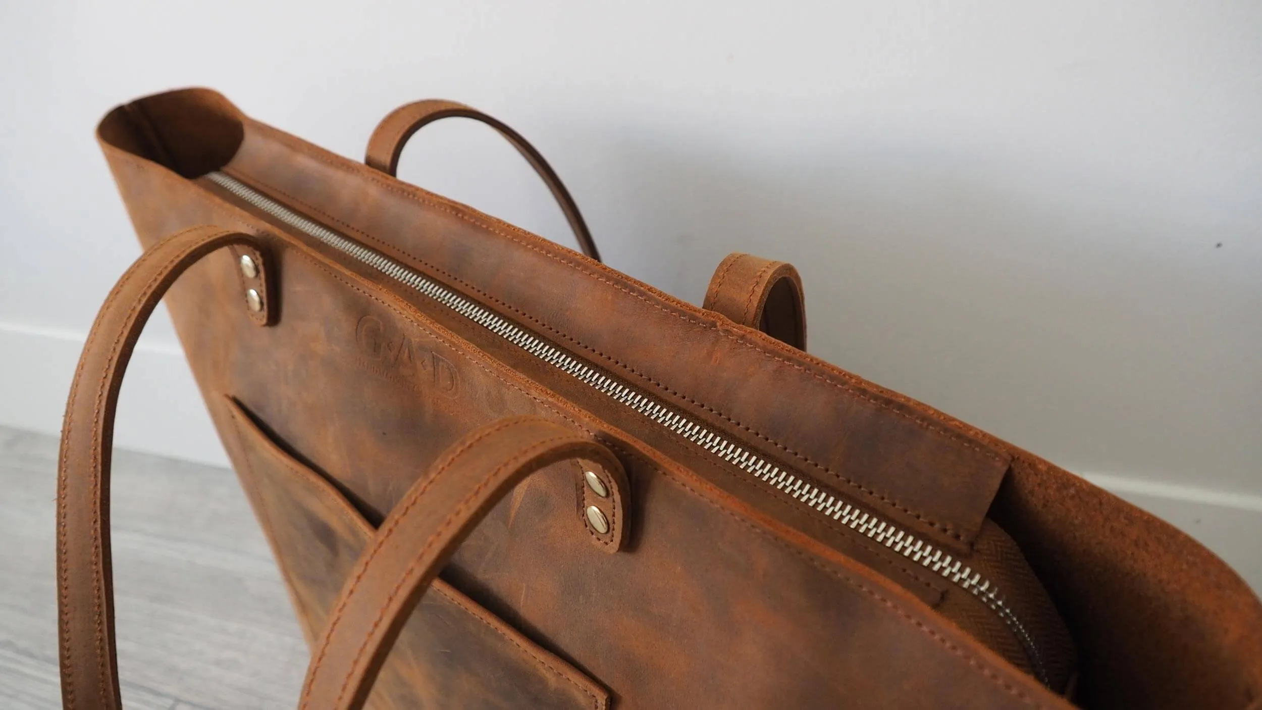 Leather Tote Bag | Brown Color