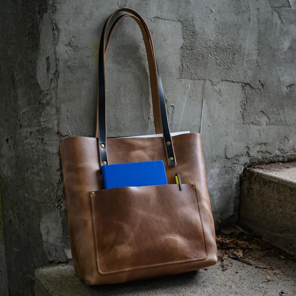 Leather Tote Bag - Weekender