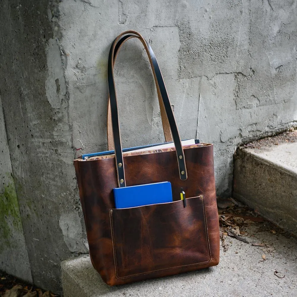 Leather Tote Bag - Weekender
