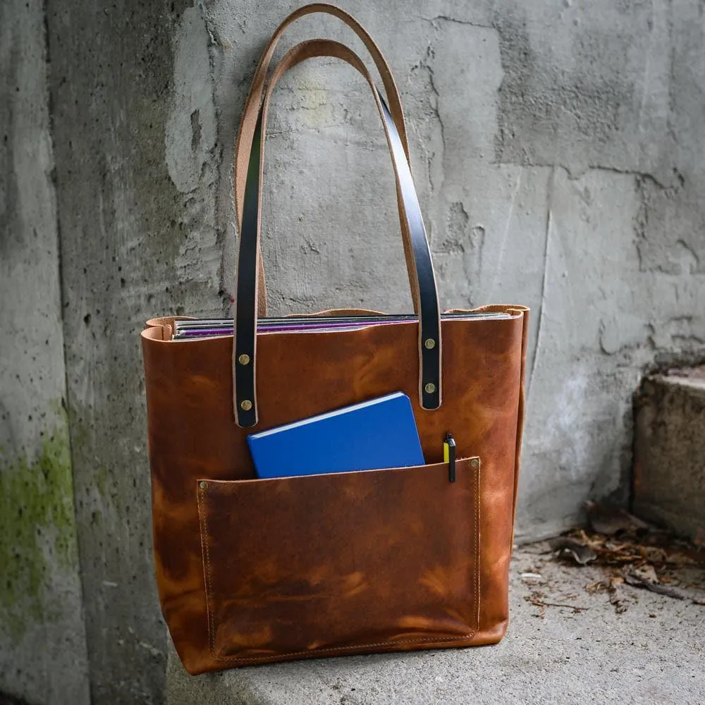 Leather Tote Bag - Weekender