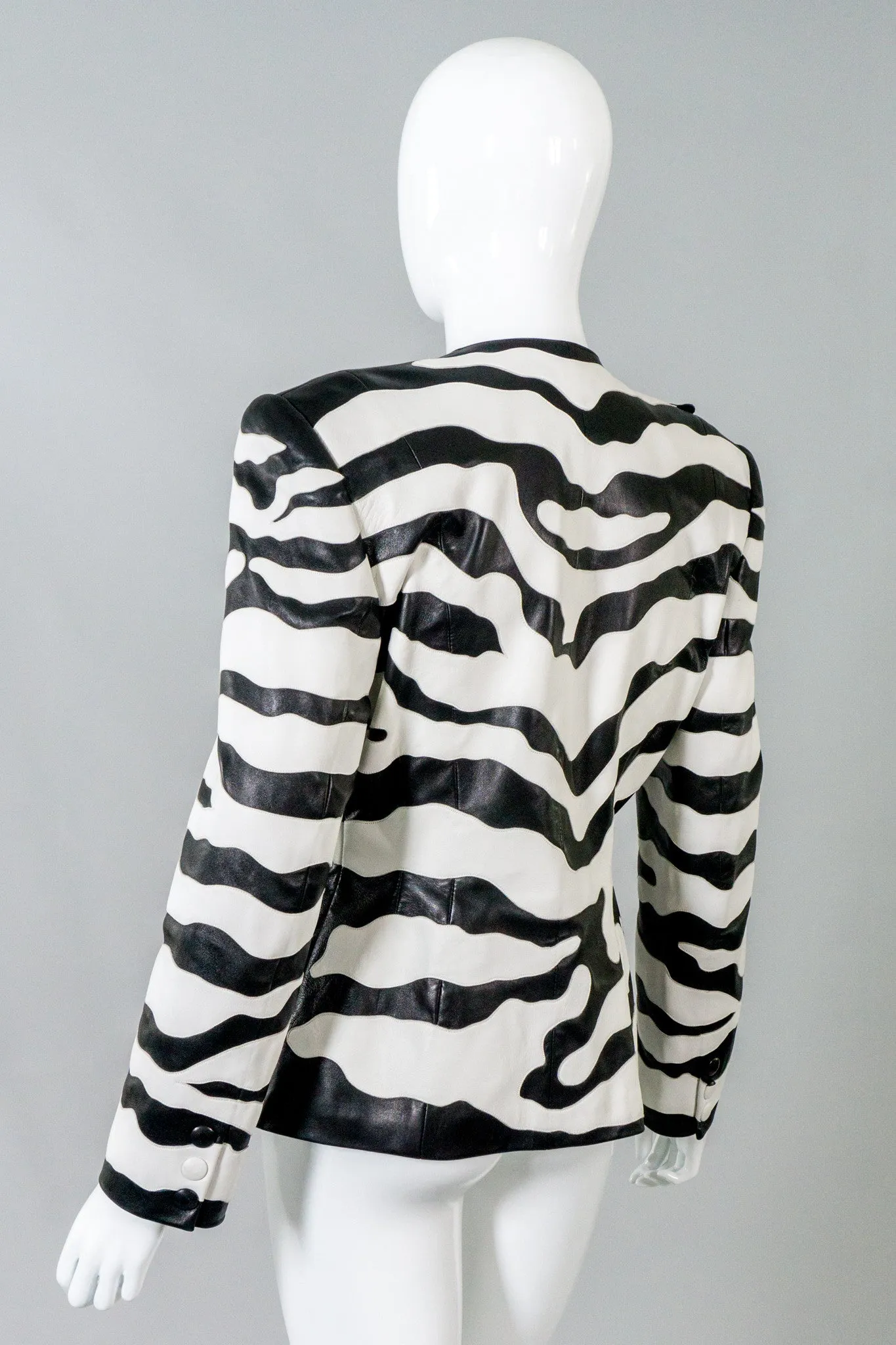 Leather Zebra Jacket