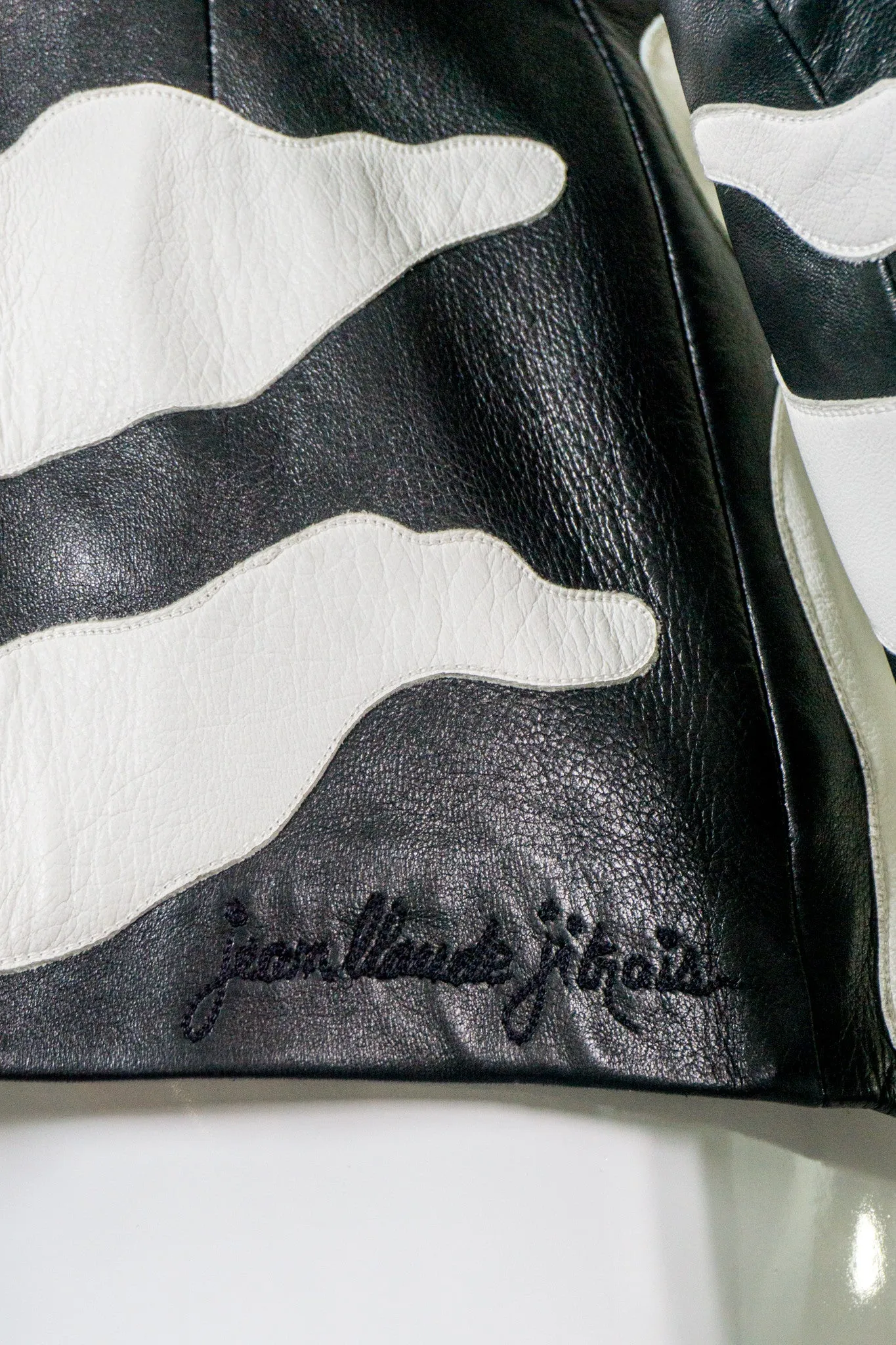 Leather Zebra Jacket