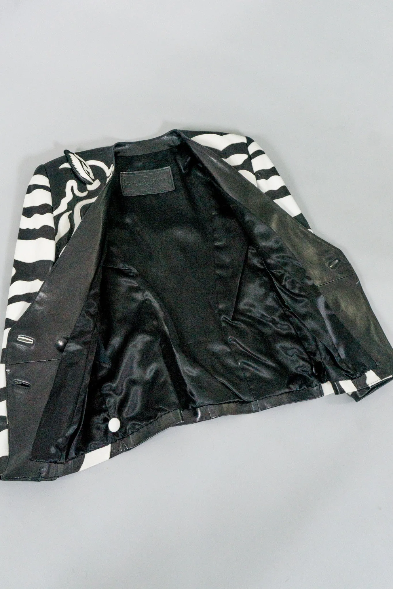 Leather Zebra Jacket